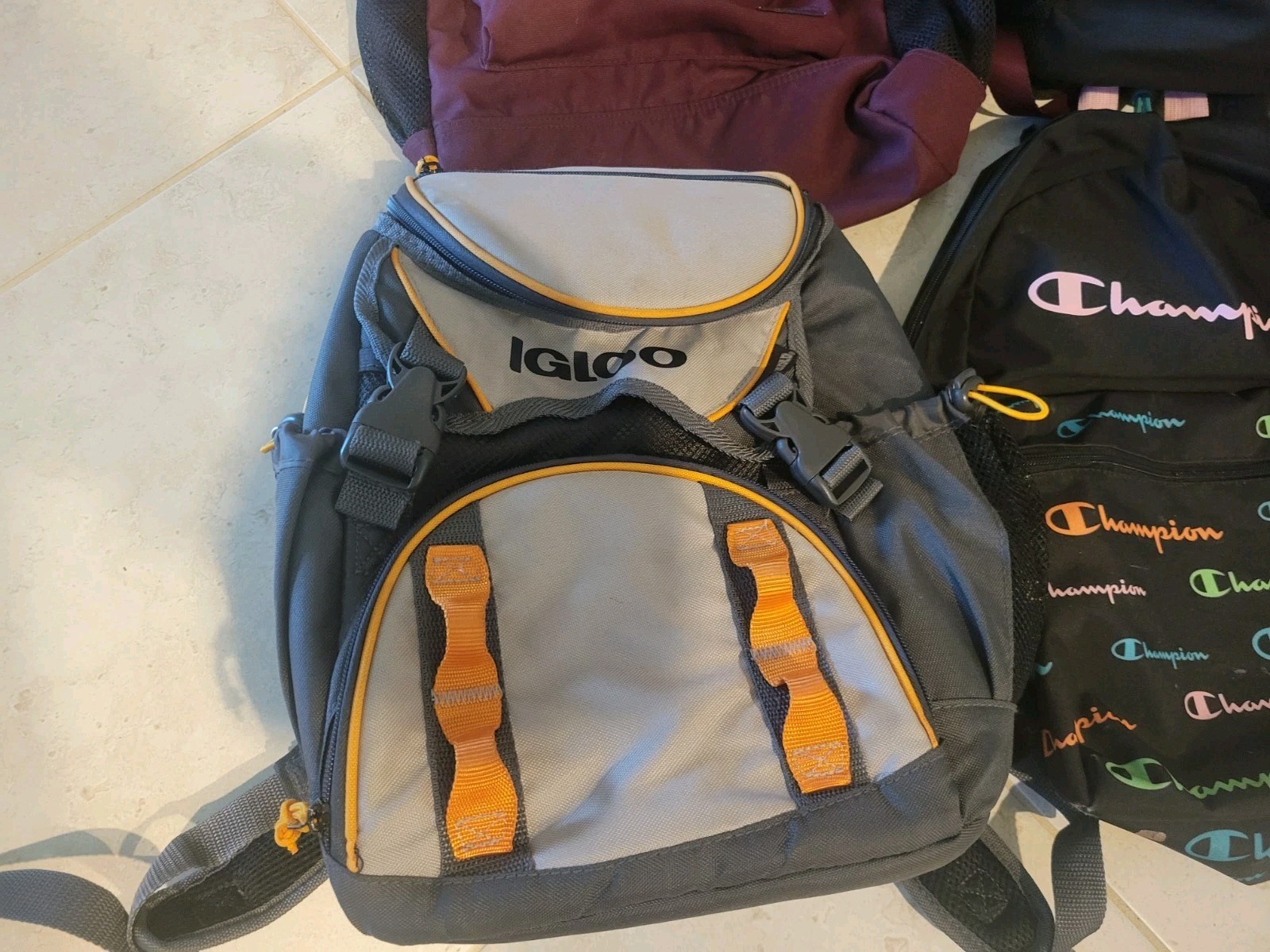 LOT 12 Mixed PUMA Eddie BAUER IGLOO Danskin PINK Jansport Backpack Bag Hike Camp