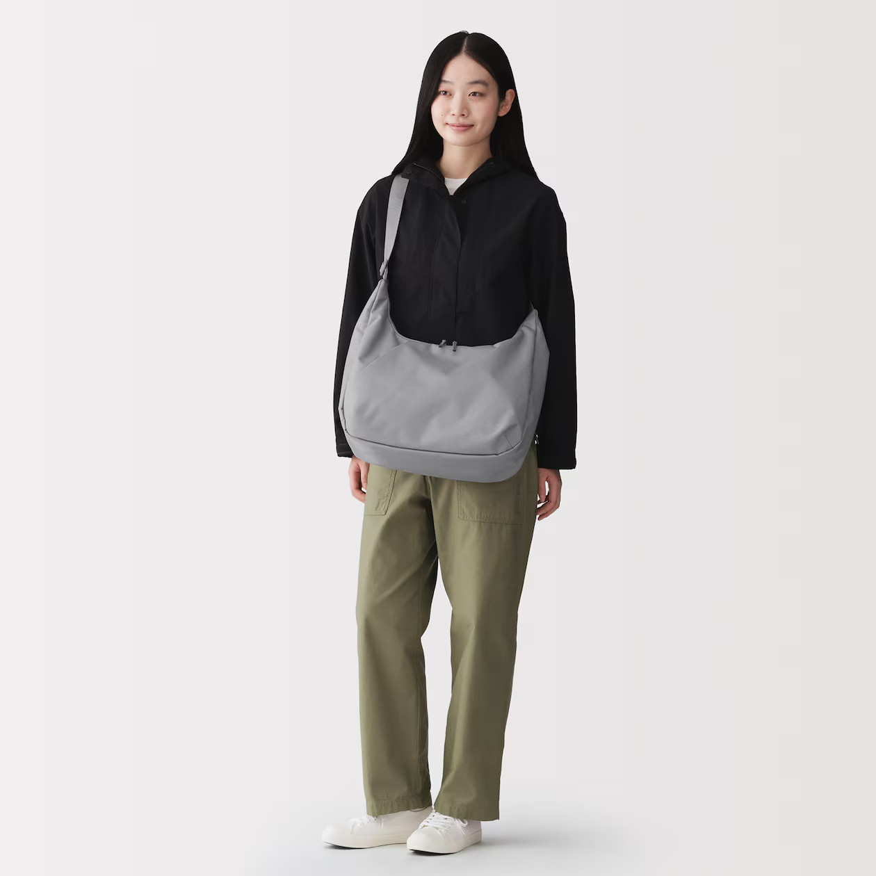 MUJI Water-Repellent 2-Way Shoulder Bag 17-Litter Sling Crossbody Unisex NWT