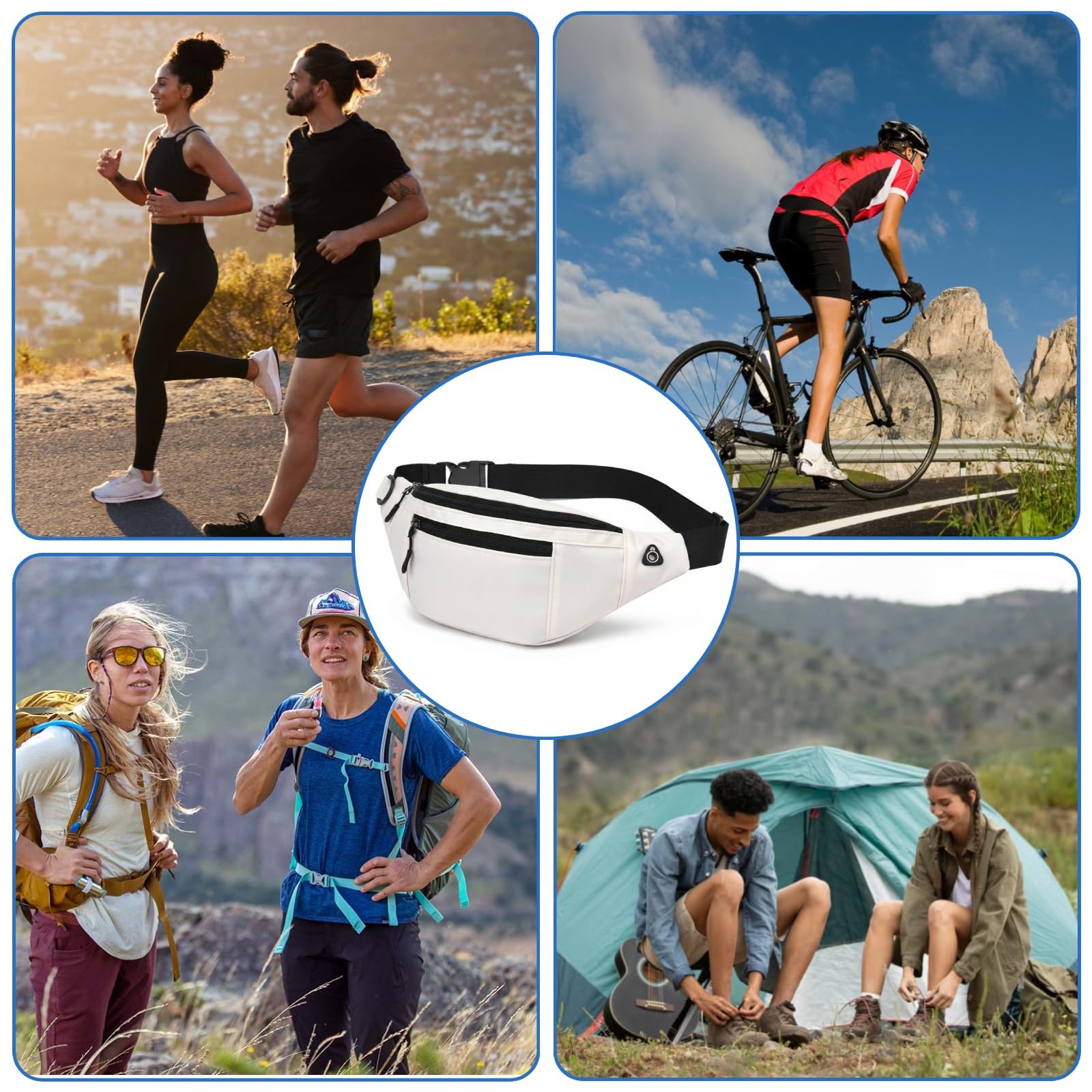 Fanny Pack Men’s & Women’s – Waterproof Waist Bag for Travel, Everyday & O…