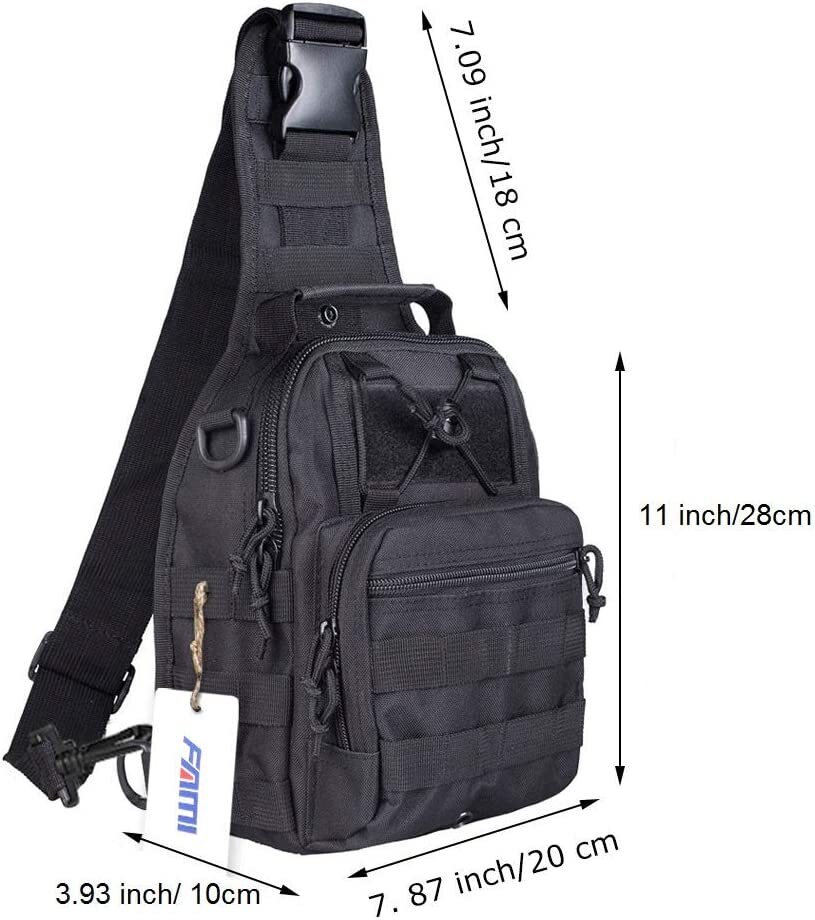 Outdoor Tactical Sling Bag Crossbody Pack Military MOLLE Chest Shoulder Backpack
