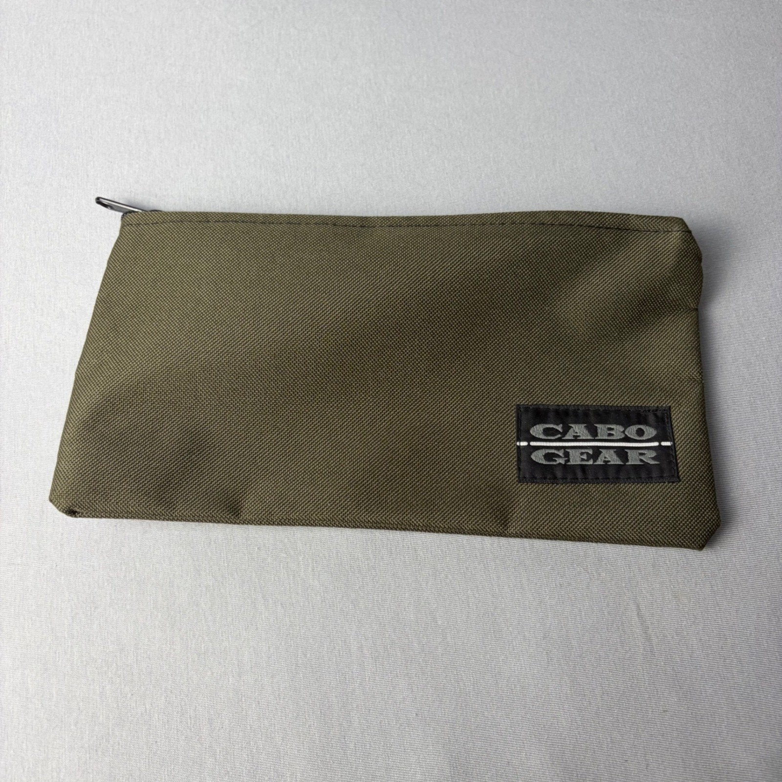 Cabo Gear Olive Green Utility Zipper Pouch Organizer Bag Ballistic Nylon Style