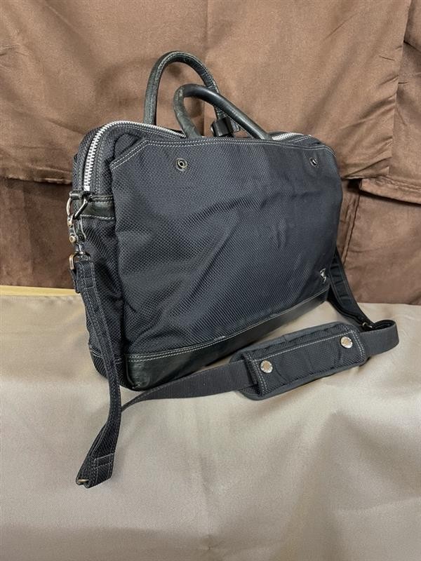 PORTER Classic Business Bag Black Shoulder Belt 40x29x8cm Hook Mesh Zip Pocket