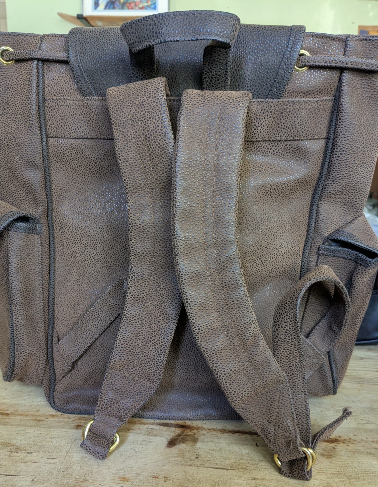 Faux Leather Backpack – Ettore Bugatti France- Reborn Backpack