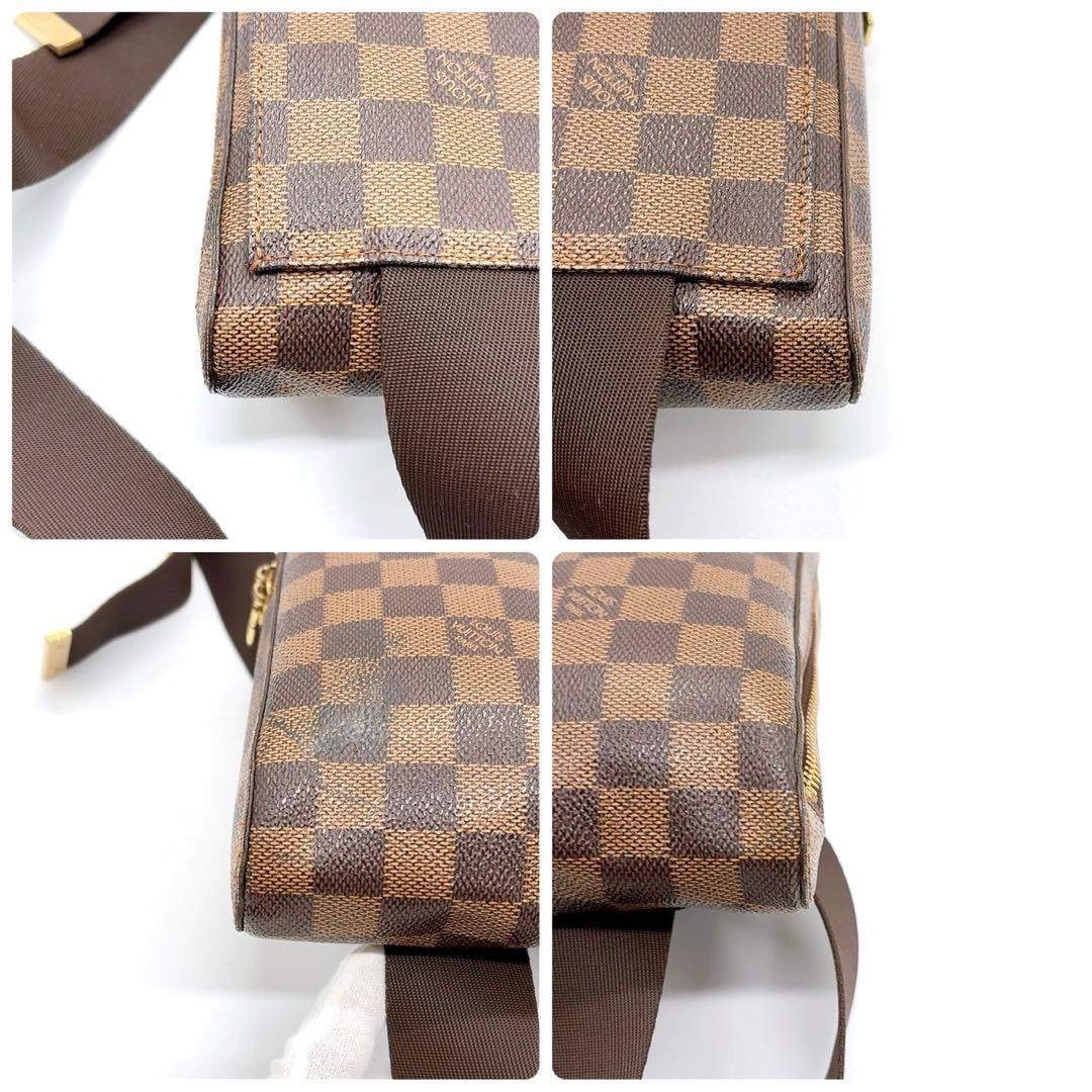 Louis Vuitton Geronimos Damier Body Bag Designer Stylish Vintage 11x19x4cm