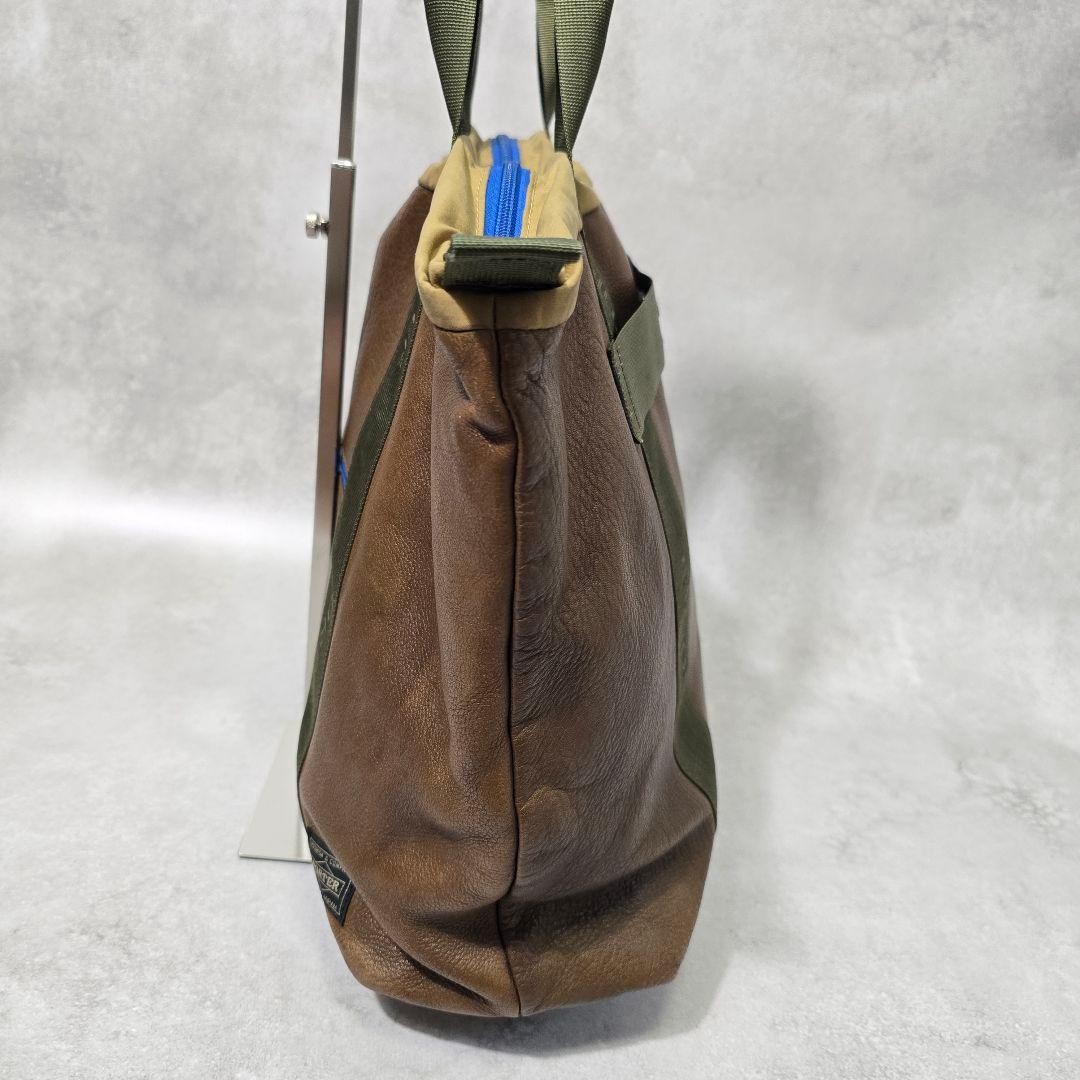Authentic Porter Yoshida Kaban Relax Tote Bag Brown 37cm x 33cm x 13cm Shoulder