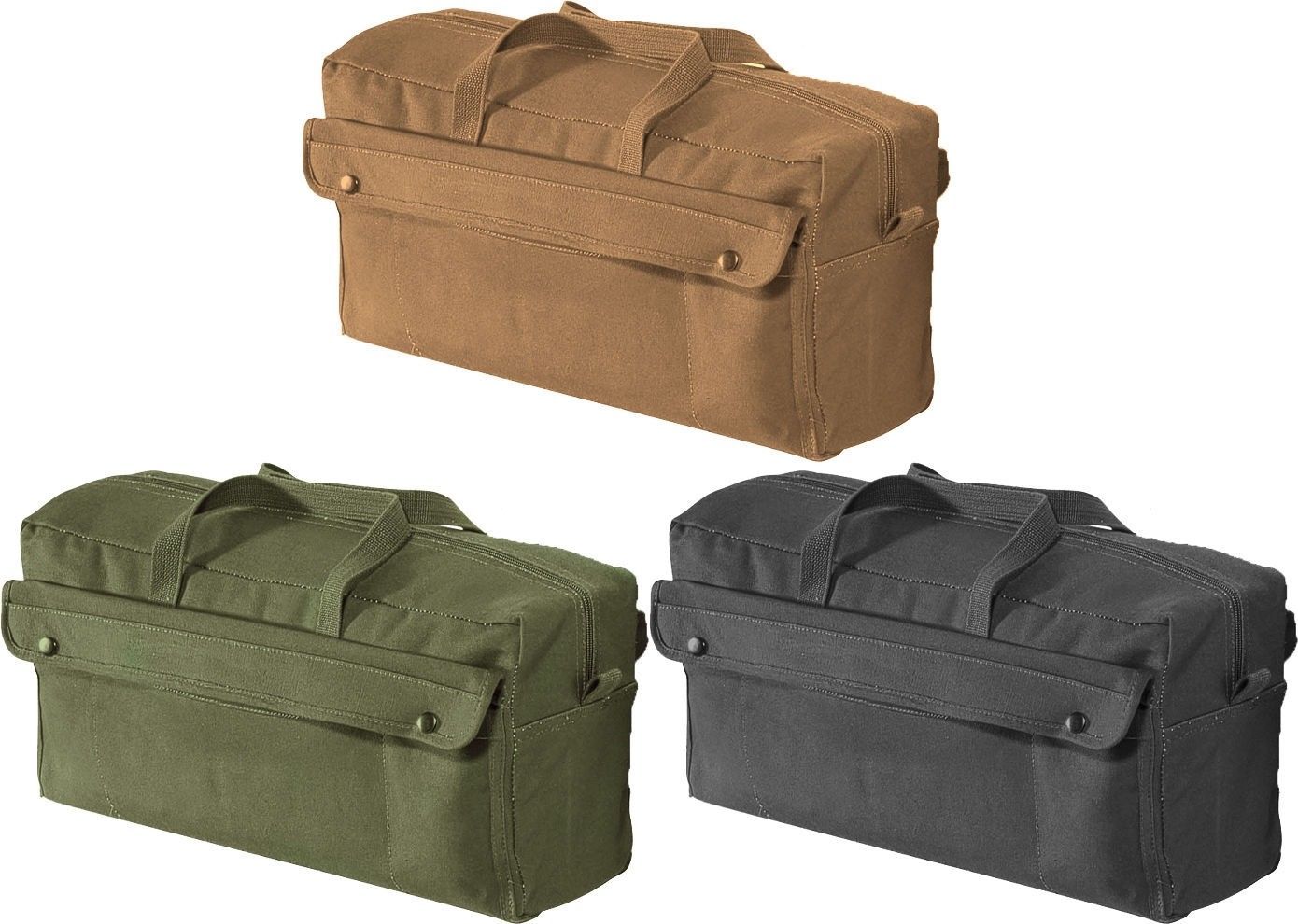 Jumbo Heavy-Duty Work Mechanics Tool Bag Strong Cotton Canvas Long Tools Bag