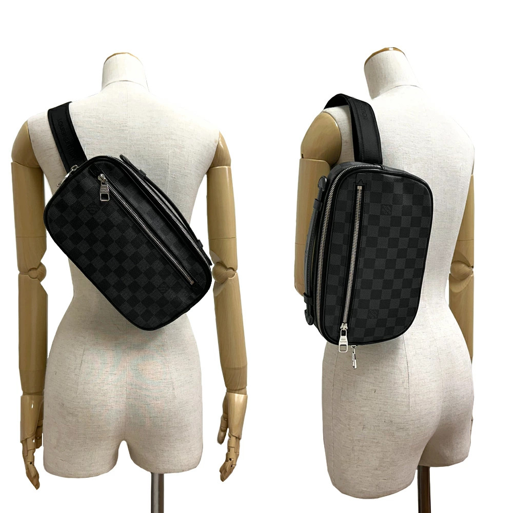 LOUIS VUITTON Umbrella Bumbag Belt Bag Damier Graphite Canvas Black Gray N41289