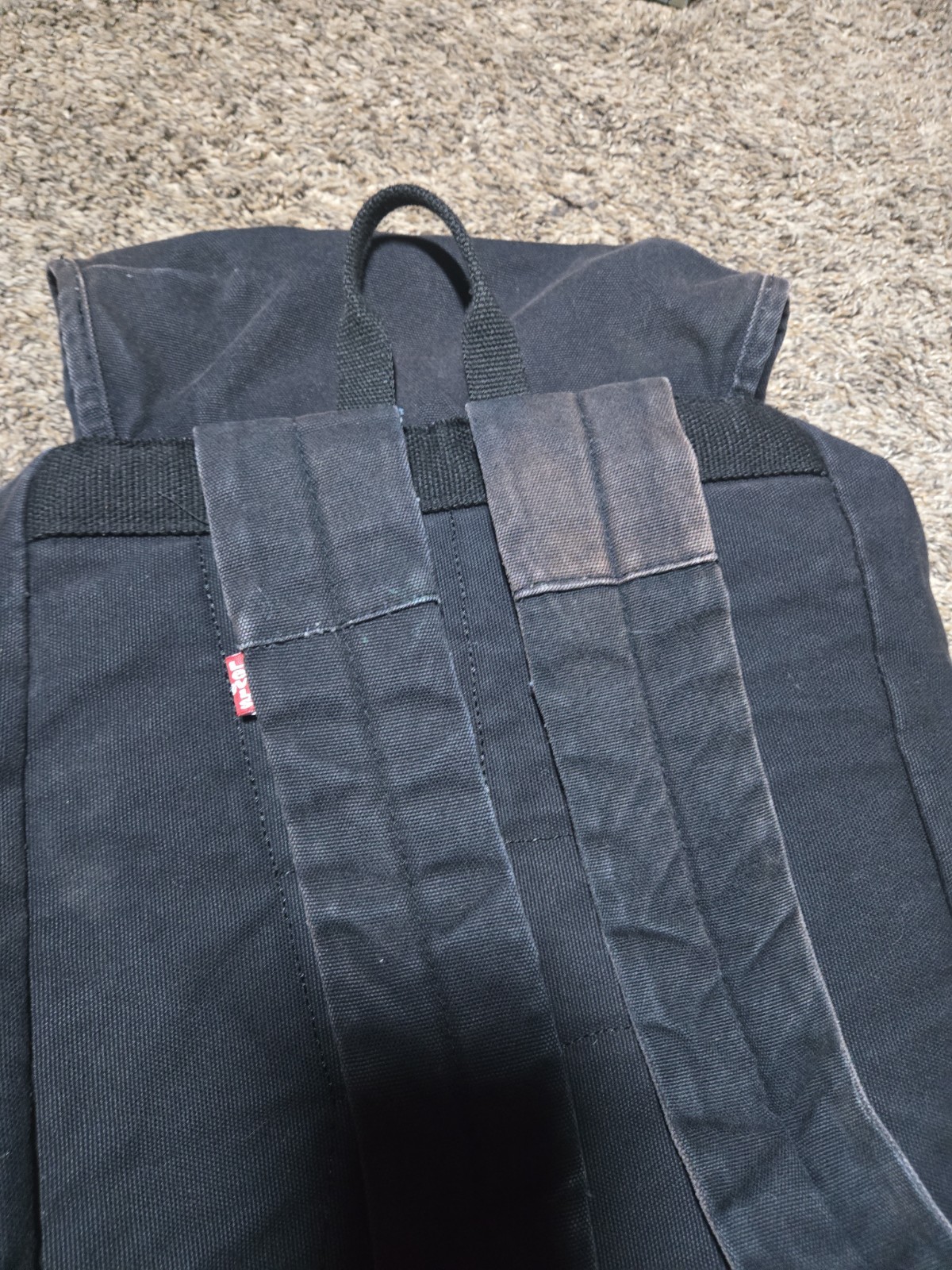 Levi’s Denim Backpack Black Rucksack Laptop Sleeve Travel Work School Bag