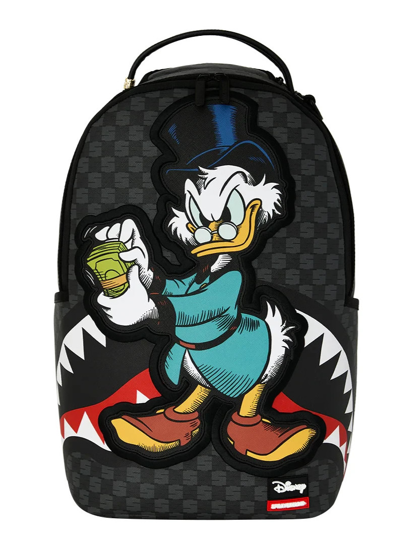 Sprayground x Disney SCROOGE MCDUCK Backpack🔥New Black Bookbag Large School Bag