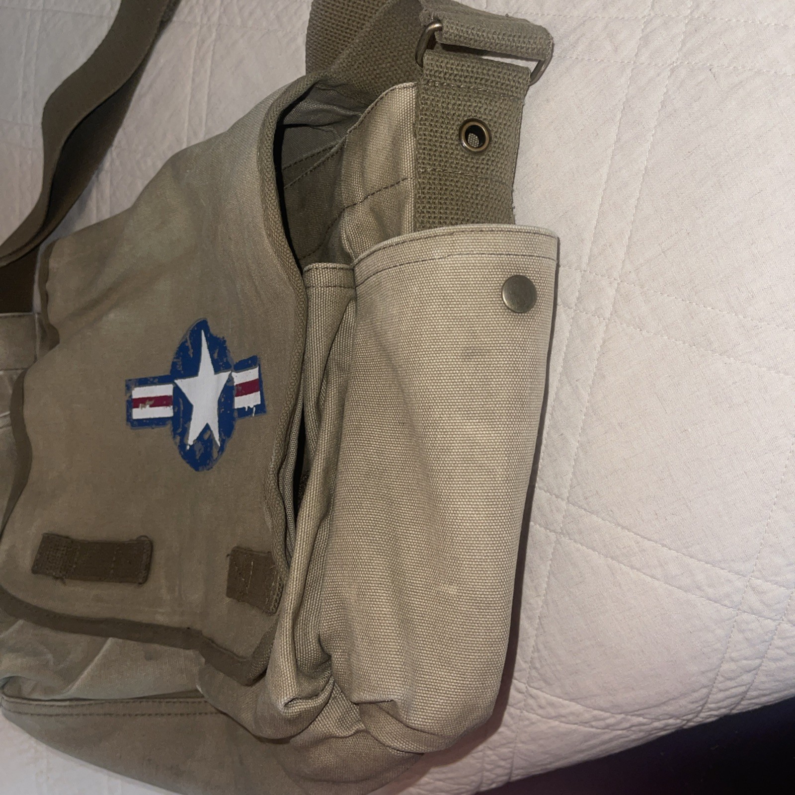 ROTHCO Air Corps Heavyweight Classic Messenger Bag Olive Drab #9756 15″x11″x6″