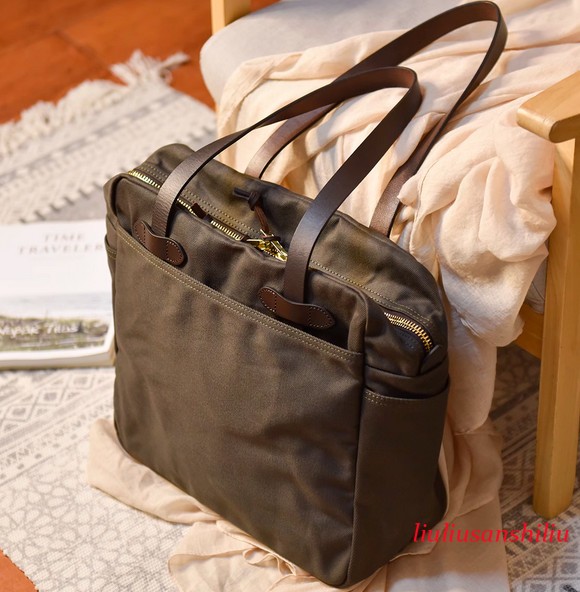 Waxed Canvas Waterproof 70260 Tote Bag Size 45*33*12cm Shoulder Handbag