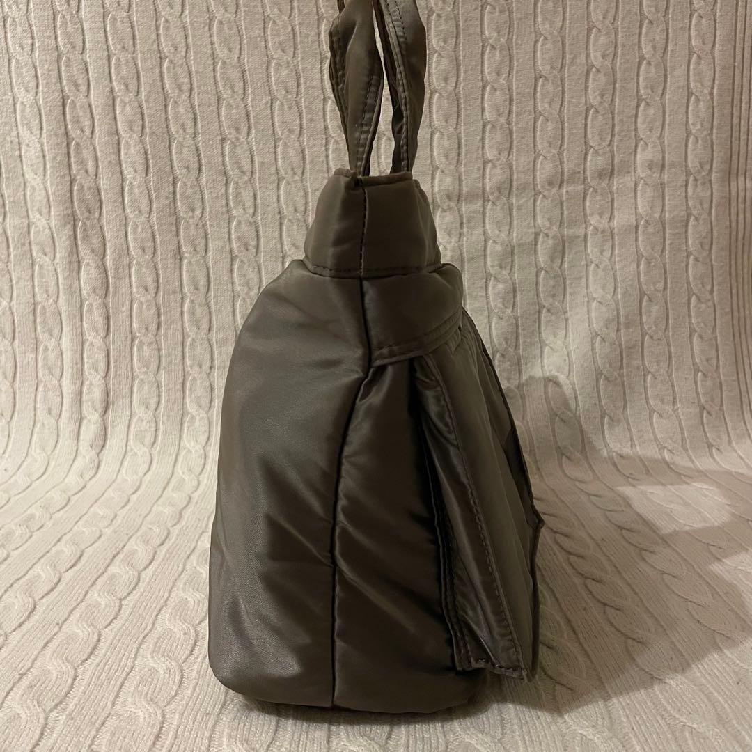 PORTER Yoshida TANKER Mini Tote Bag Handbag Silver Grey made in Japan Authentic
