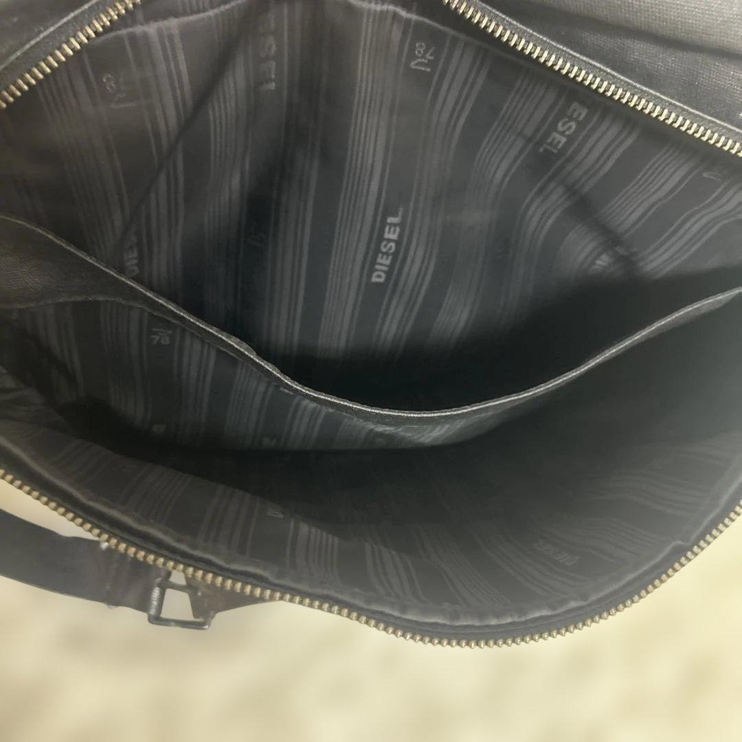 Diesel Men Archive Metal Black Shoulder Bag 34x7x37cm Luxury Modern Stylish ITA