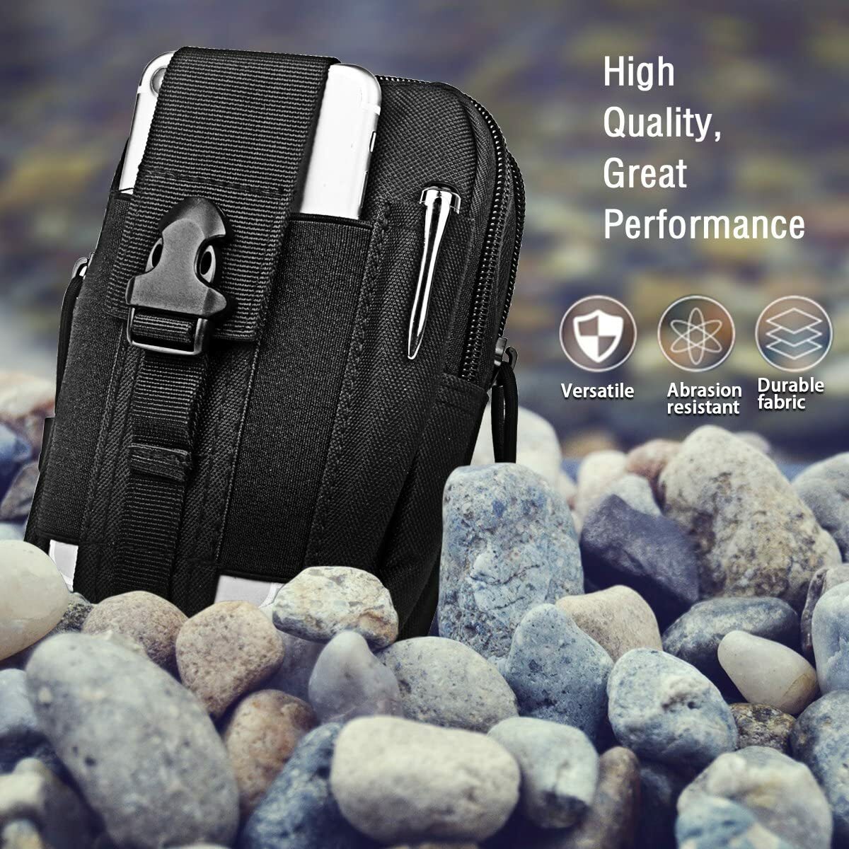 Tactical Molle Pouch Belt Waist Pack Bag EDC Tools Pocket Military Waist Pack