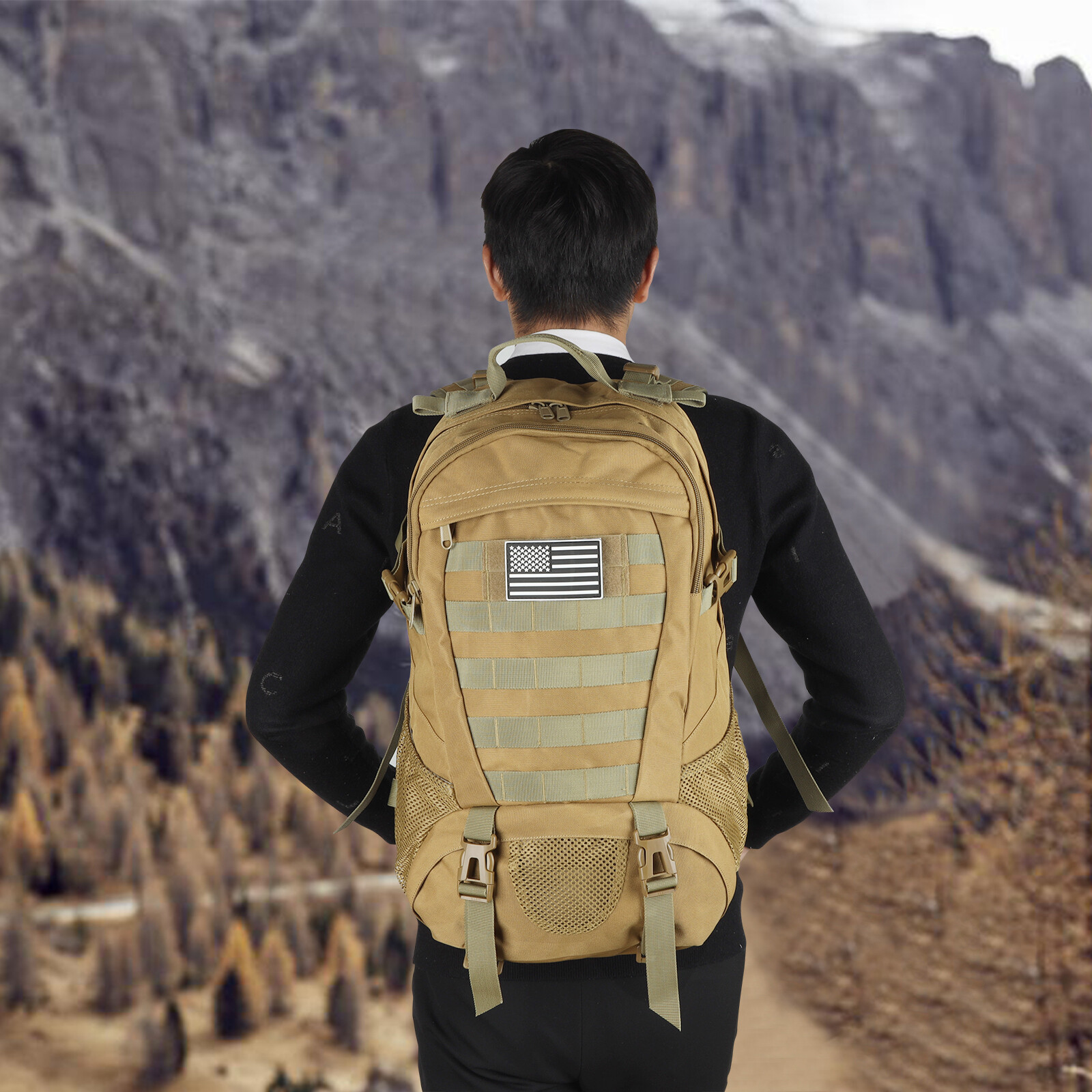 Outdoor Tactical Backpack Military Molle Rucksack Camping Travel Hiking Bag USA