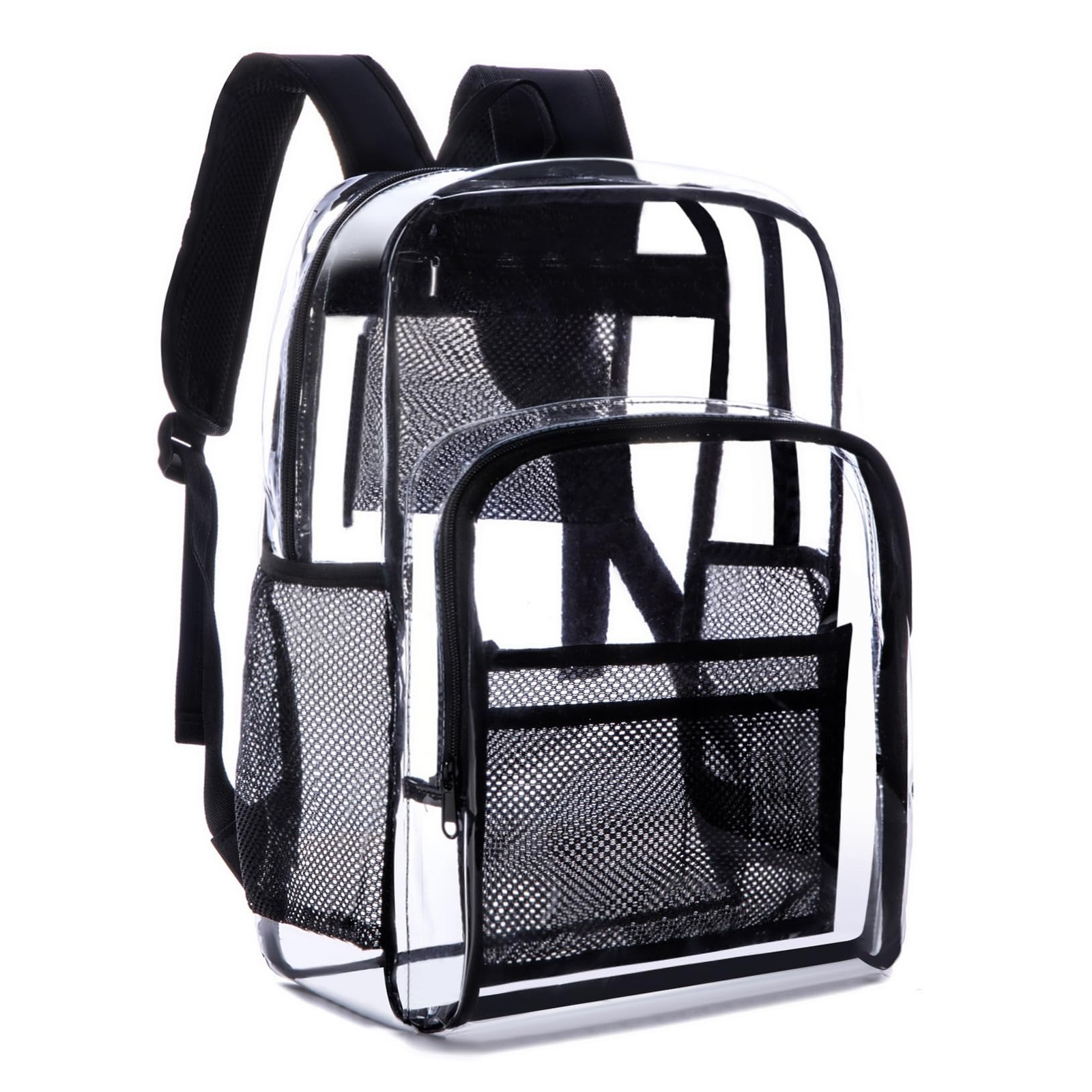 Transparent Backpack With Thickened Pvc Material, Perspective Design, Large C…