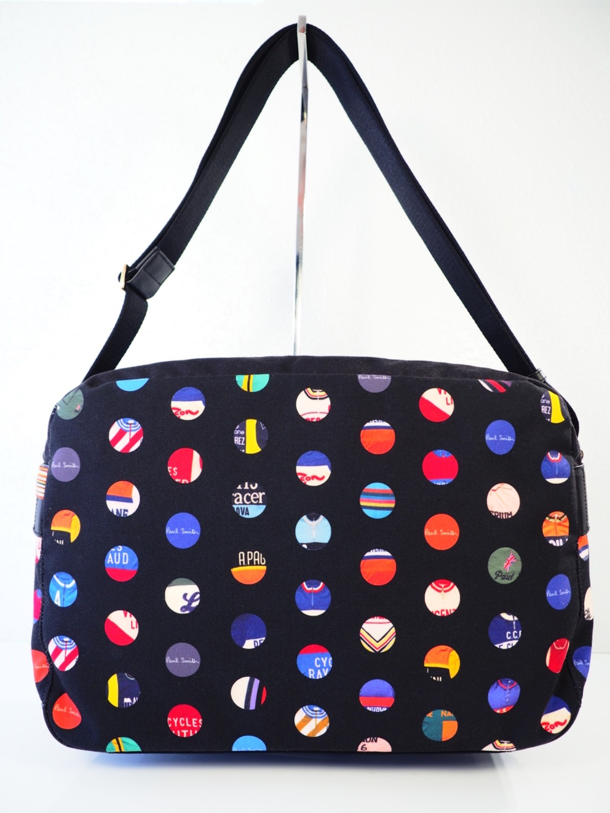 Paul Smith Bag Messenger Crossbody Laptop Colourful Bike Cycling Jersey Dots New