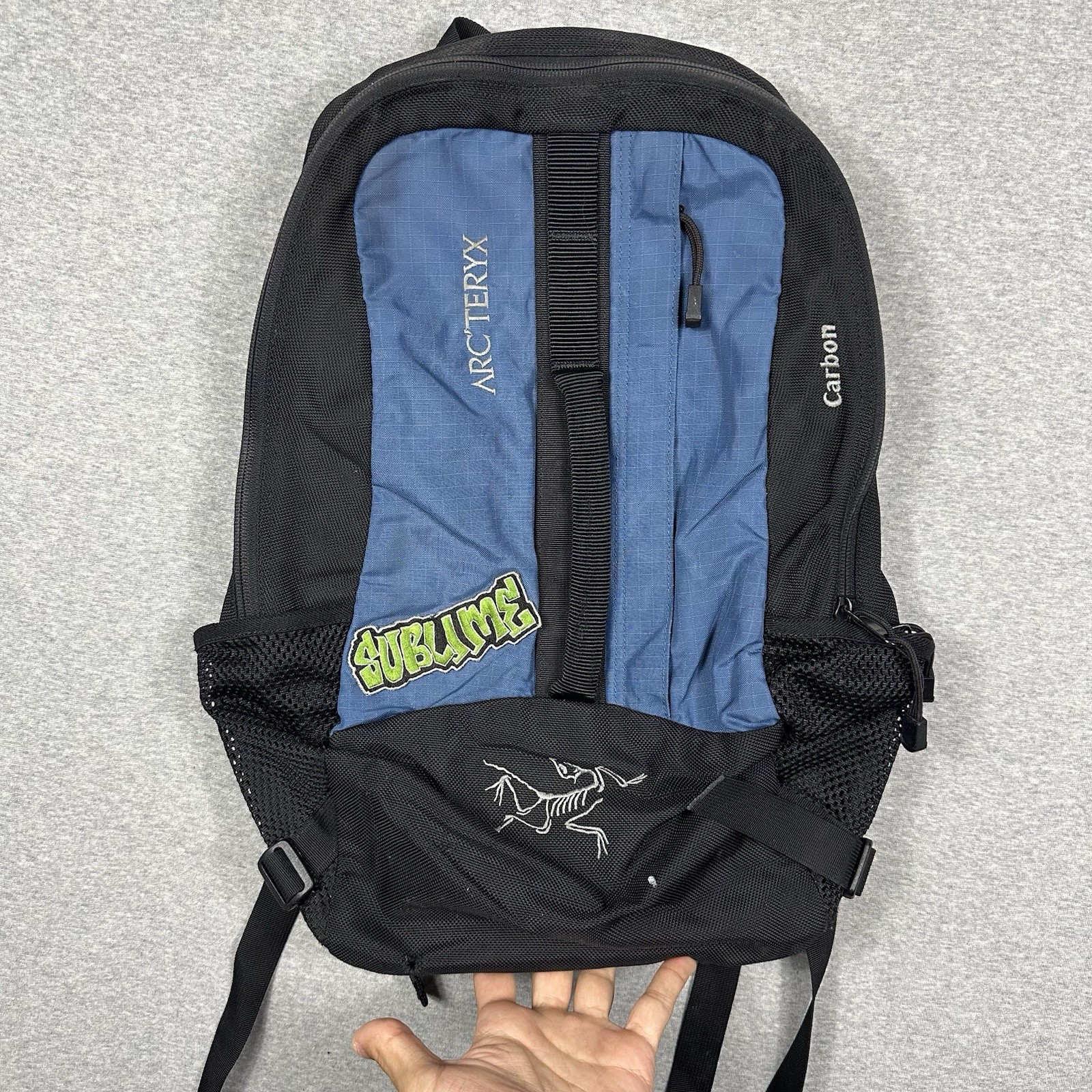 Vintage Arc’teryx Covert Backpack Small Lightweight Black Blue Hiking Day Pack