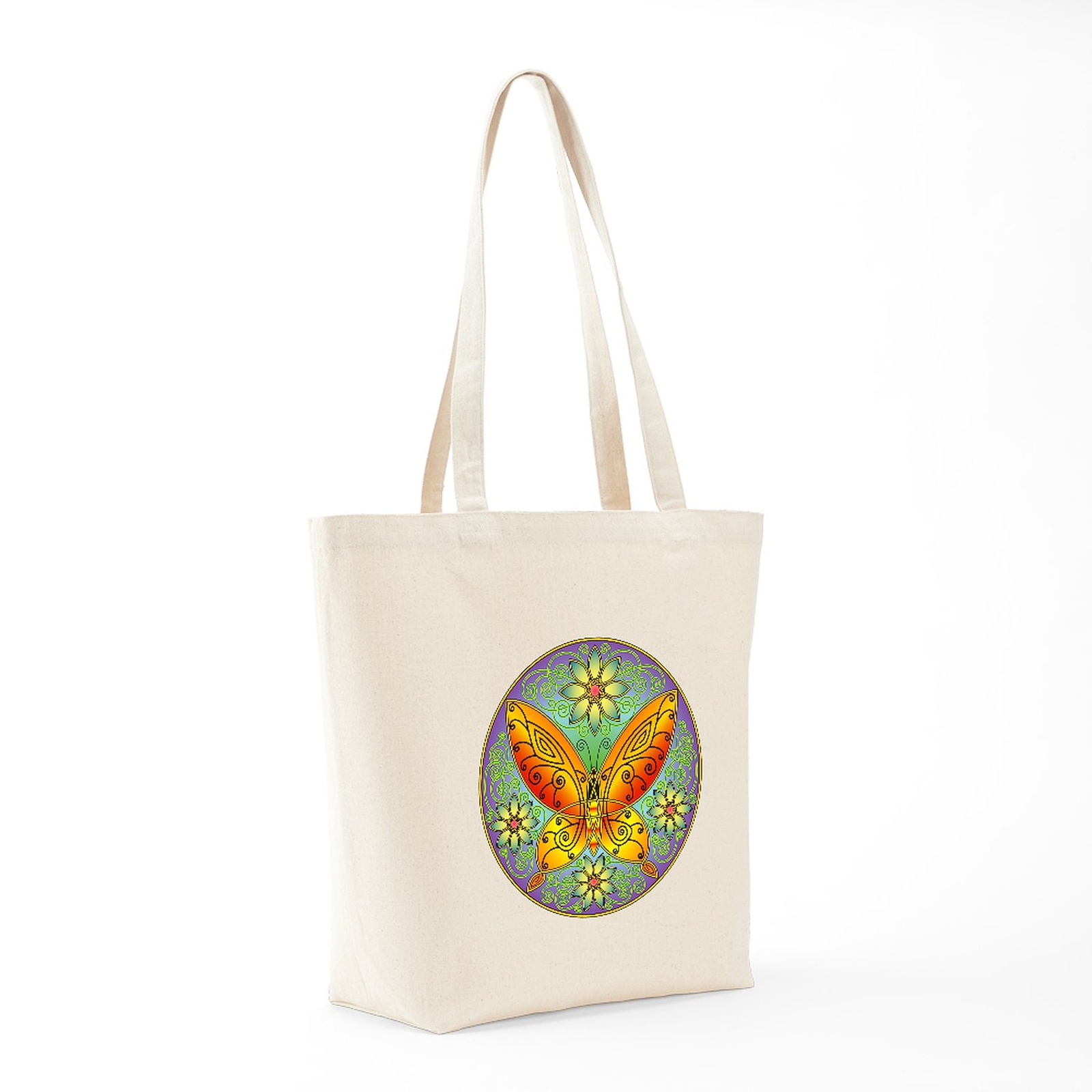 CafePress Celtic Butterfly (Orange) Tote Bag (196661925)