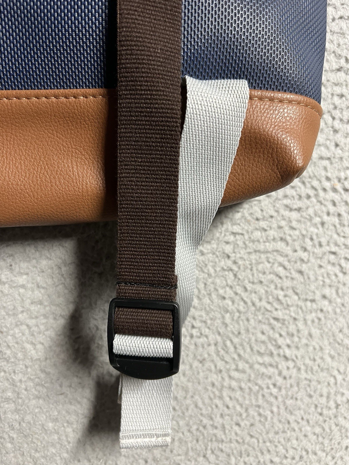 Eco Friendly Daniel Chong Waterproof Backpack Navy Blue Mustard Yellow 10″x13″