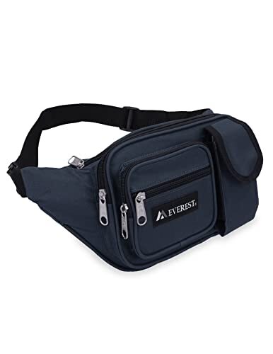 Multiple Pocket Waist Pack, One Size Navy