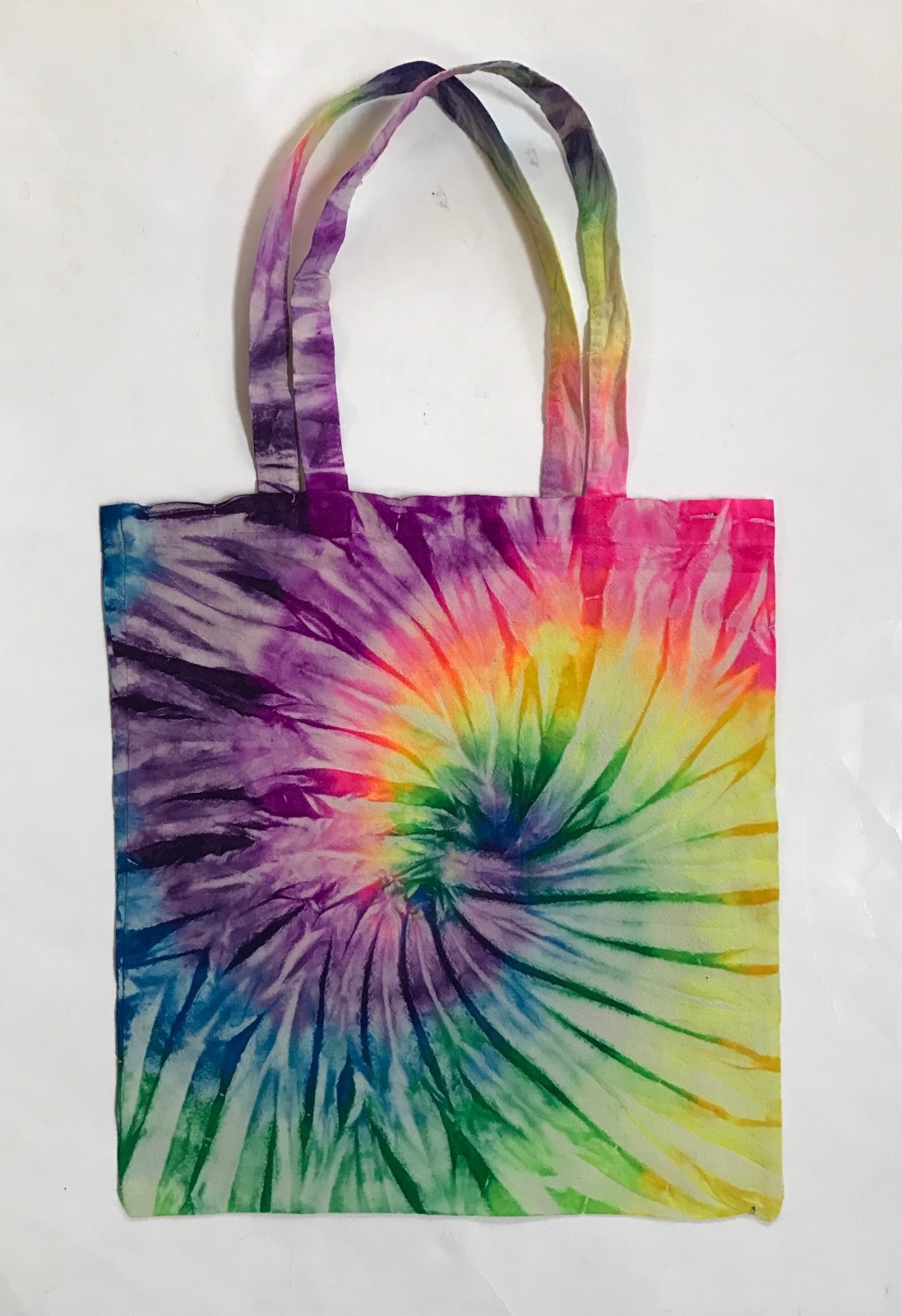 *New* Handmade Tie- Dye Rainbow Tote Bag, 30 Years Experience!
