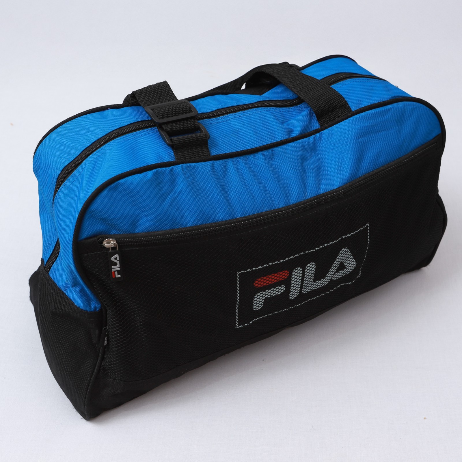 VTG FILA Blue Black Duffle Polyester Bag