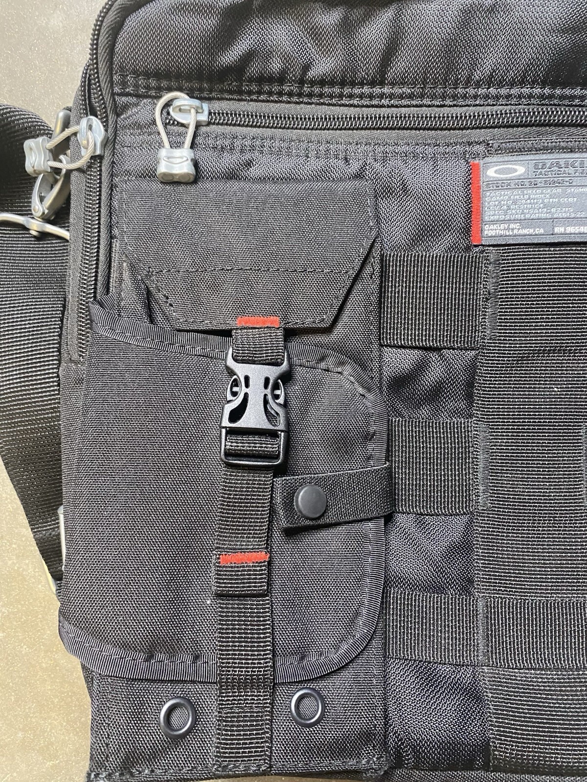 Rare Black Oakley Tactical Gear Crossbody Bag
