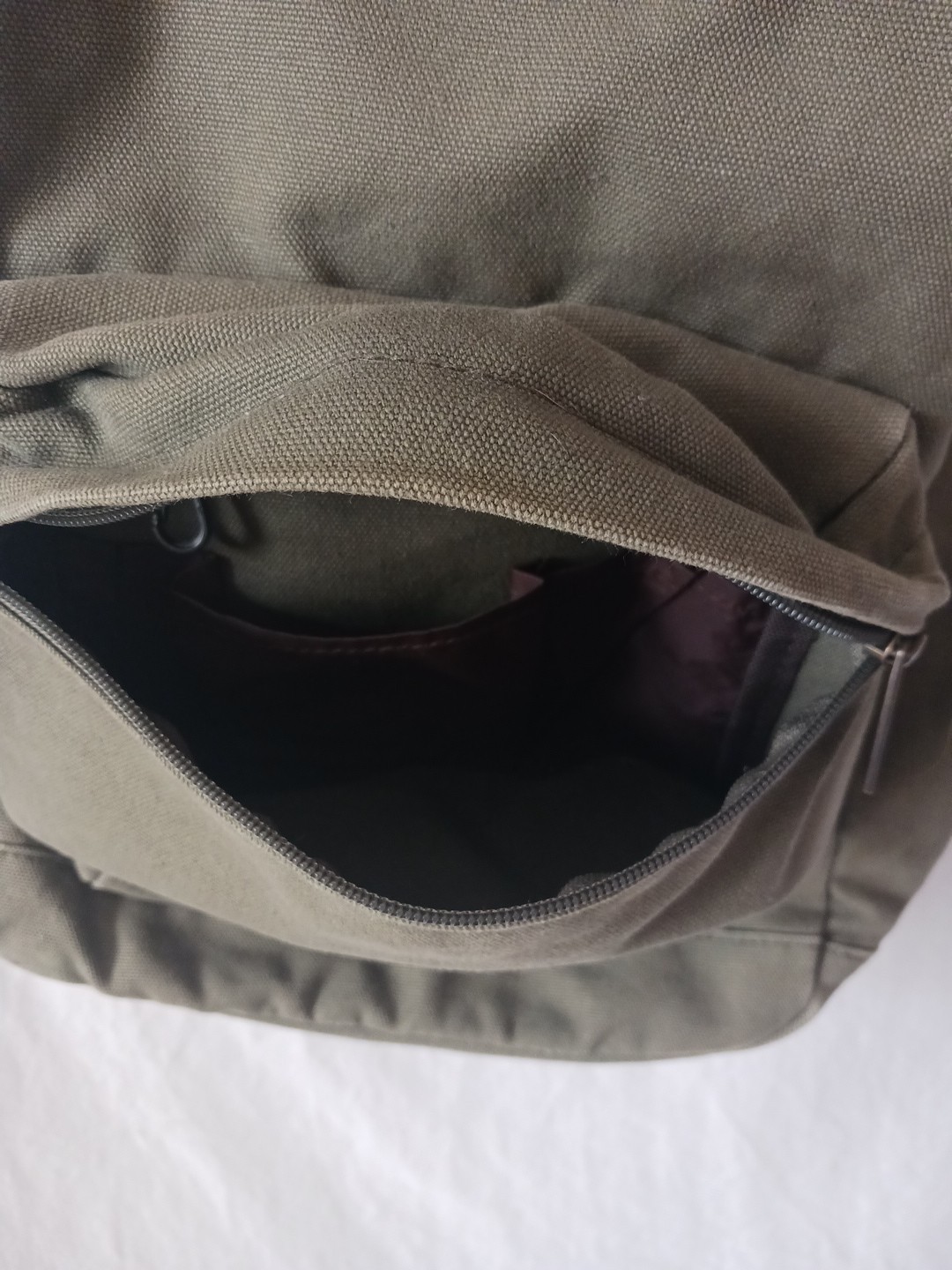 Brixton Olive Green Back Pack Canvas 100% Cotton – EUC