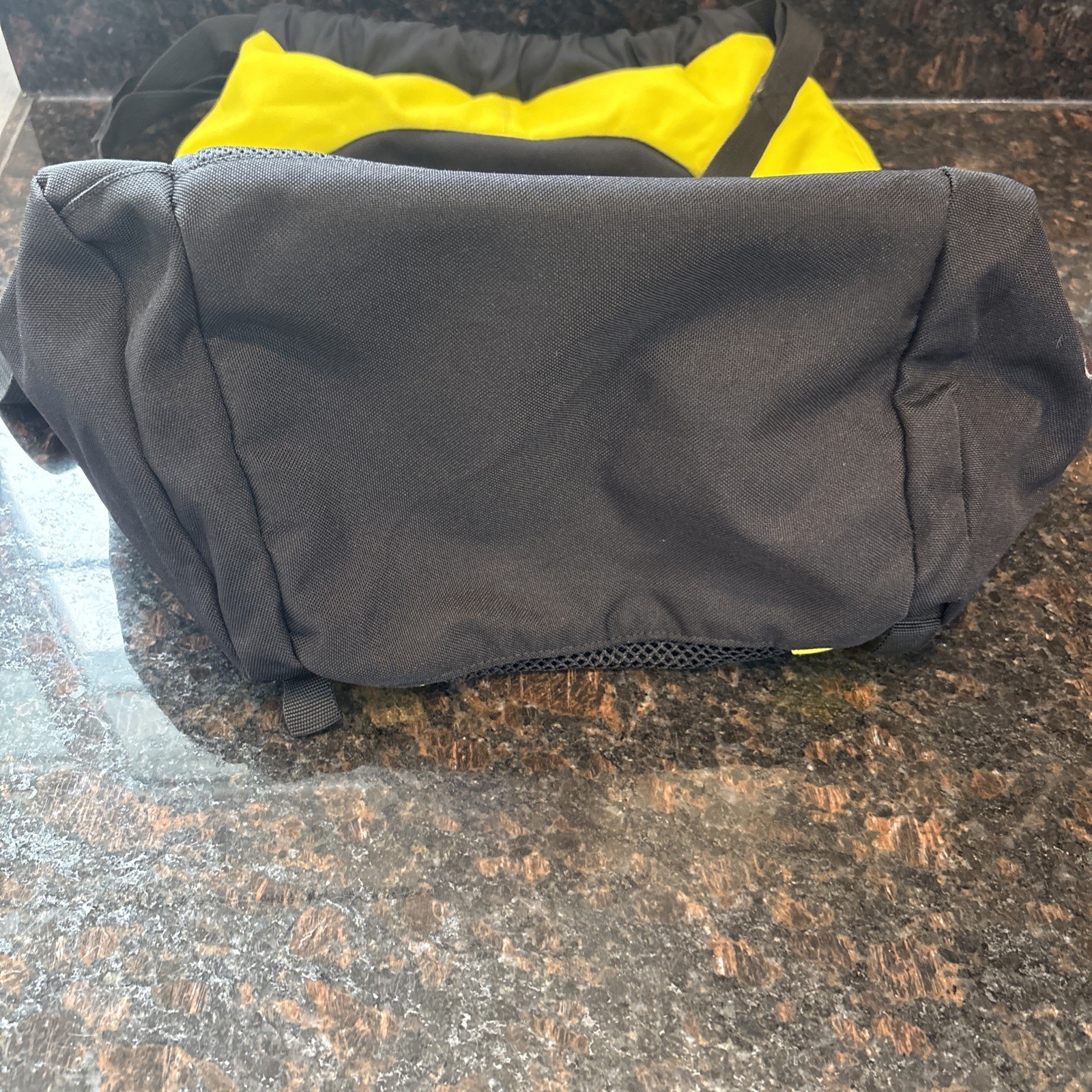 Ferrari Fila Book bag Neon Yellow Black Tie Strap Rare🔥🐎