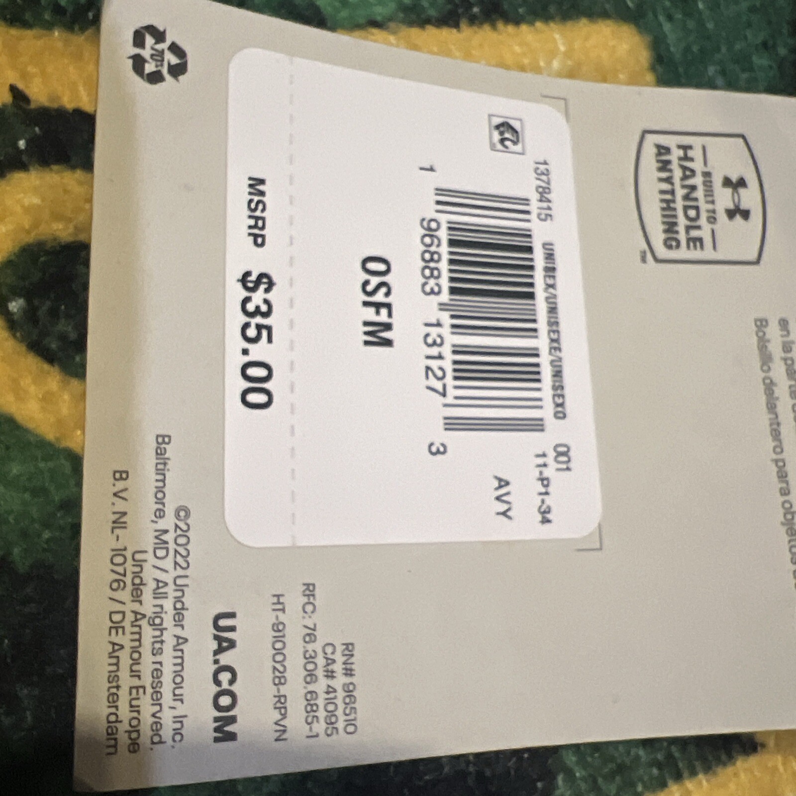 UNDER ARMOUR – KNAPSACK – NEWEST ONE GOT DIRECTLY FROM UA – New With Tags