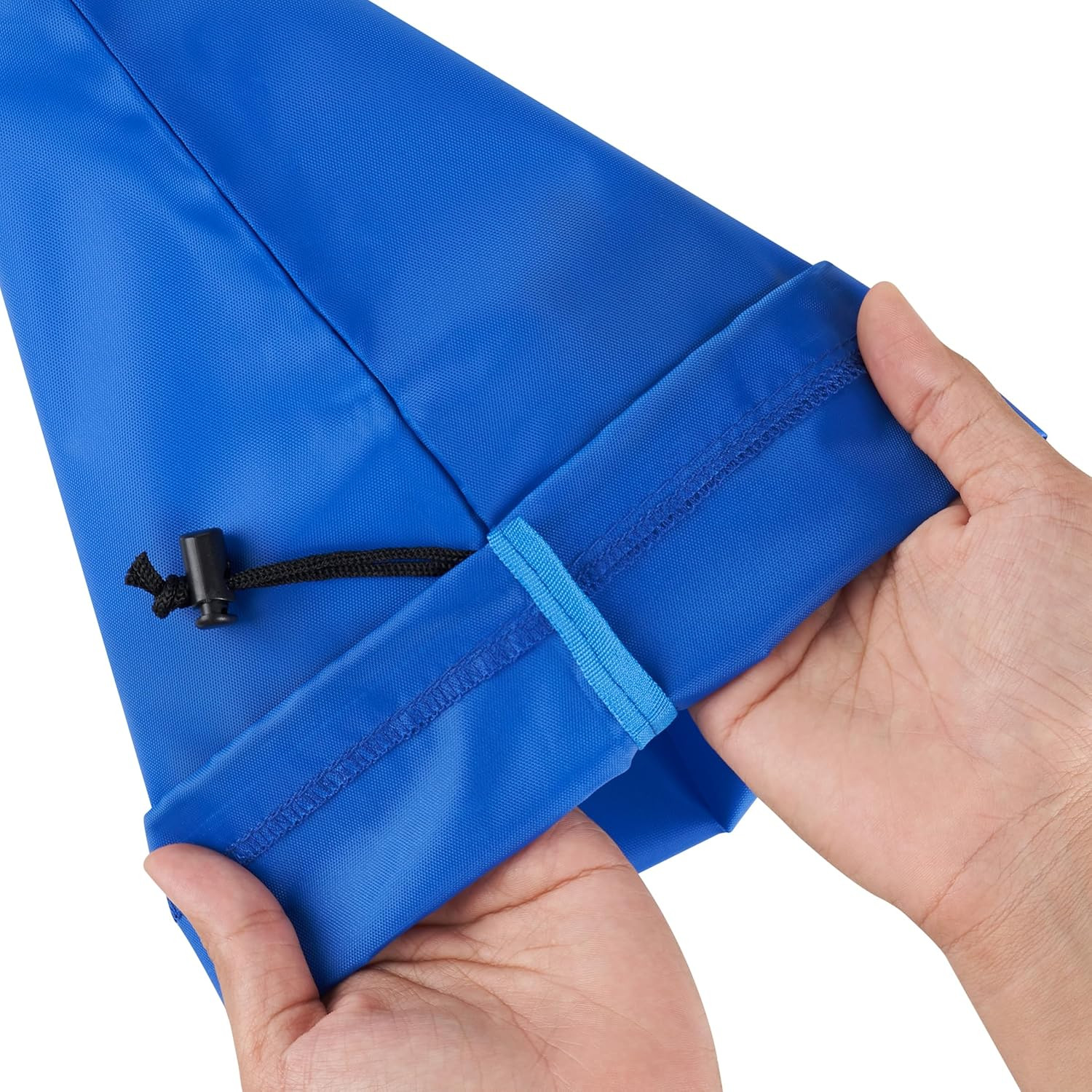 Drawstring Bag with Toggle – Nylon Cinch and Ditty Pouch Six-Pack (Blue, 6 x 8 I