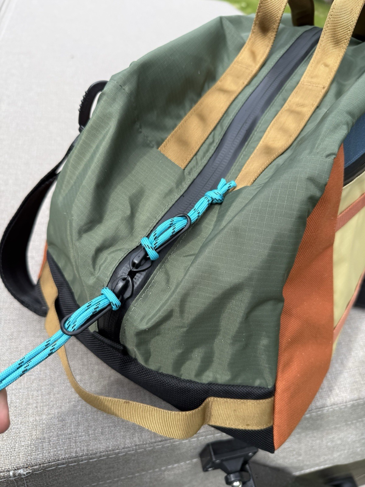 Brand New TOPO DESIGNS “Mountain Duffel” 40L Multicolored Backpack Duffel Bag