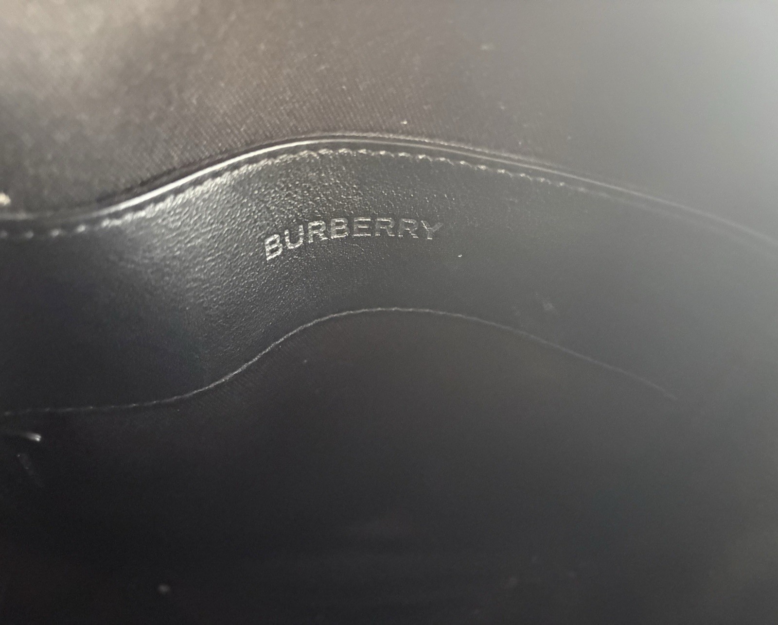 Burberry Paddy Black Check Crossbody Bag Zip Closure Silver Hardware Dust Bag