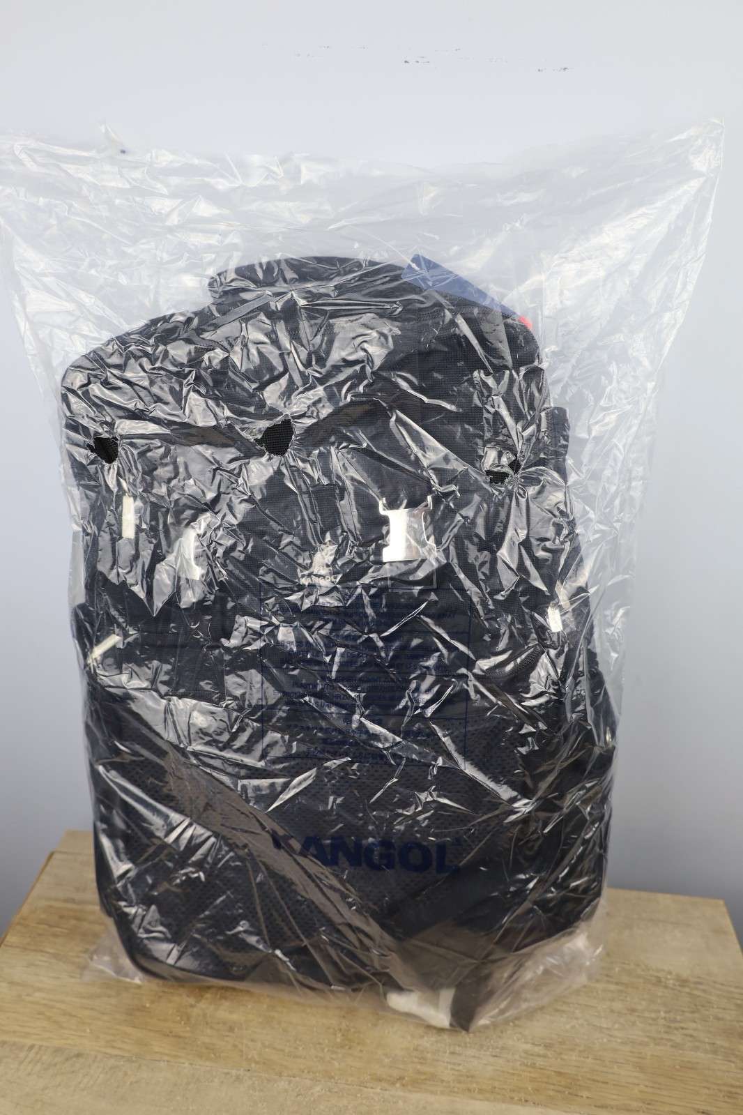 Y2K Kangol Tropic Black Back Pack Buckle Large Capacity NWT
