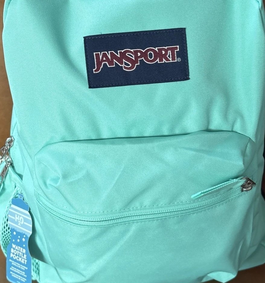 NEW JanSport Cross Town 17″ Backpack, Travel,School/Bookbag – Tropical Teal