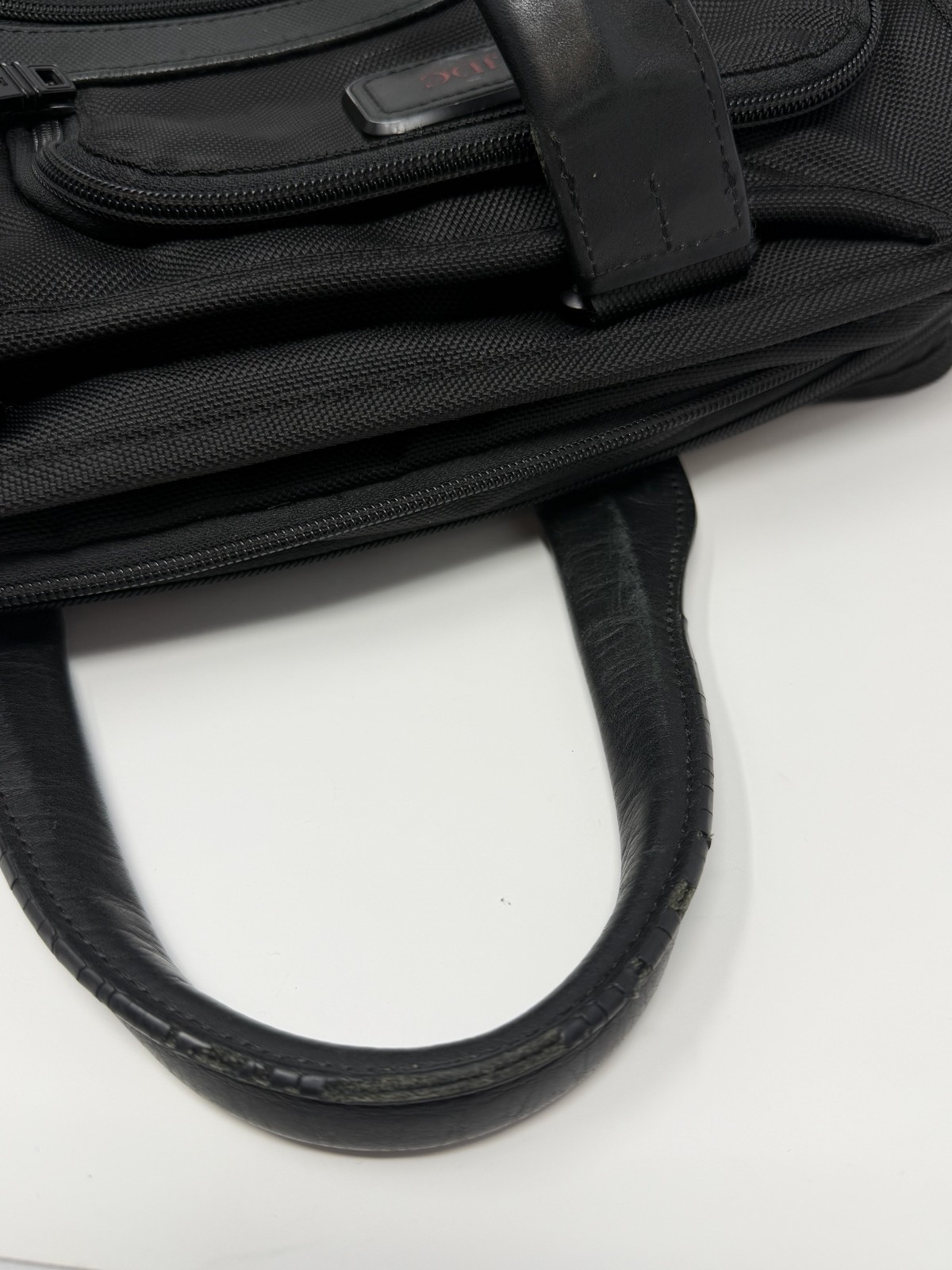 TUMI Alpha Expandable Briefcase 26141D2 Black 2-Way A4 Business Bag w/ PC Case