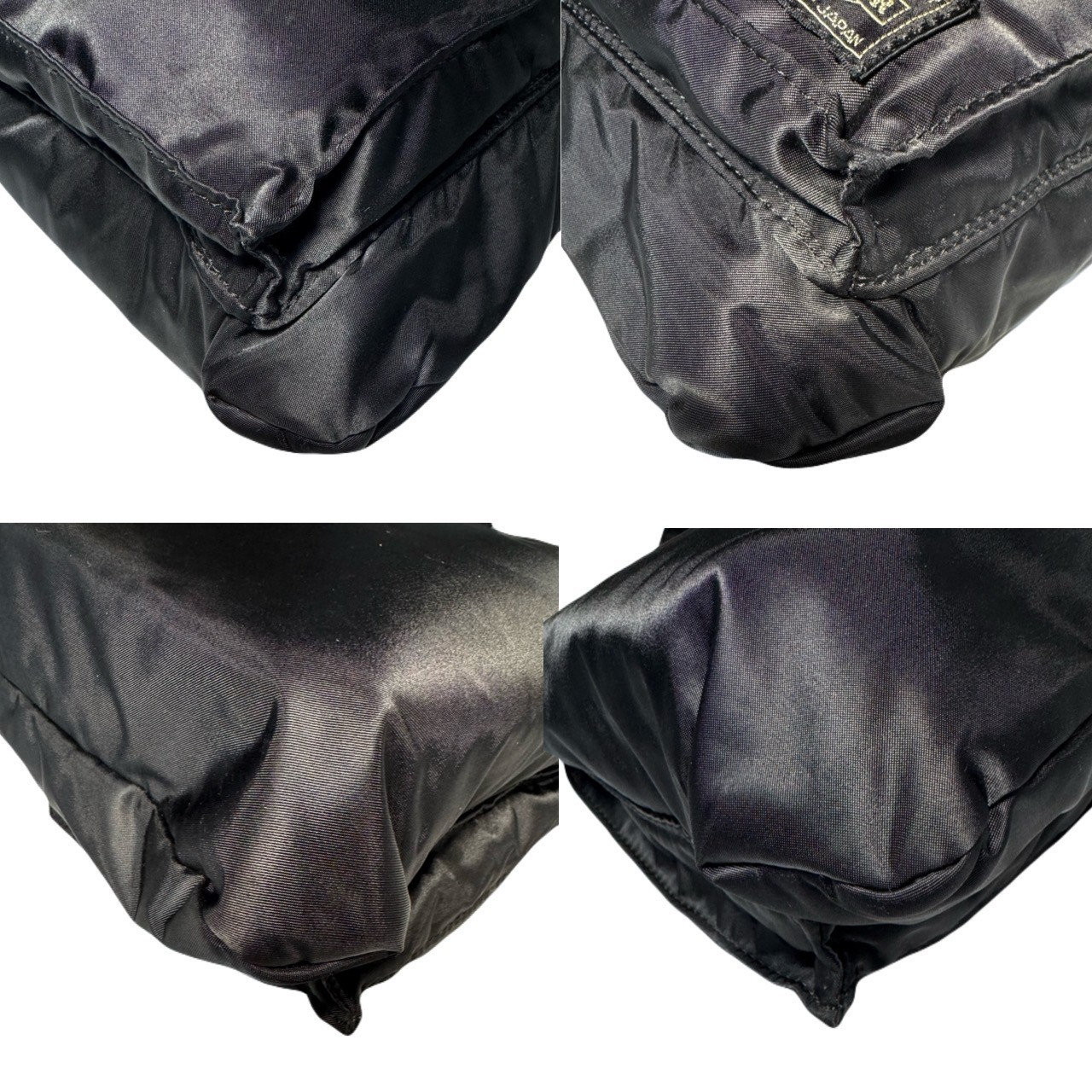 PORTER TANKER Briefcase Black Nylon Business Bag Yoshida Japan