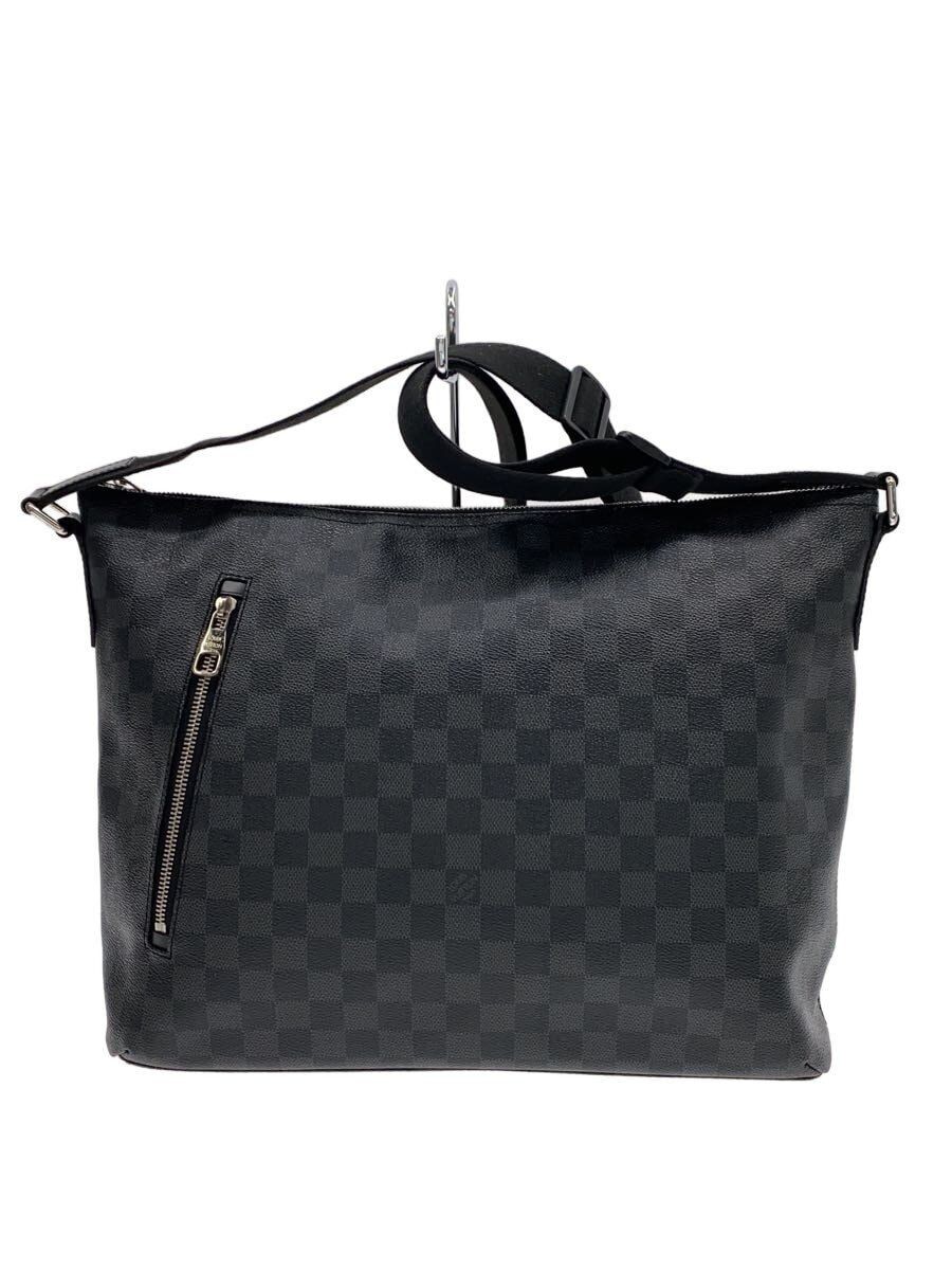 LOUIS VUITTON Shoulder Bag 1 Mixed MM Damier Graphite PVC BLK Used