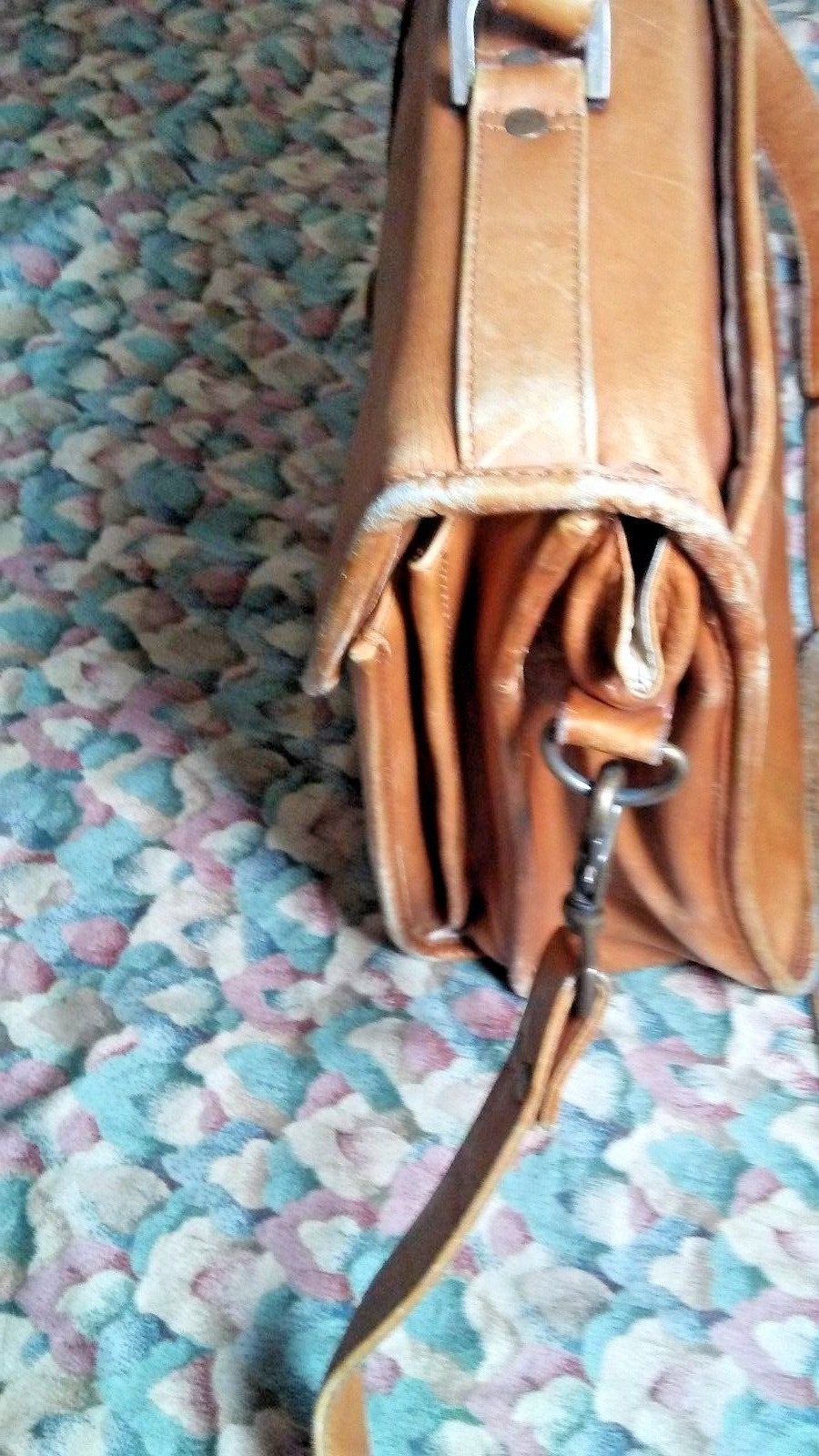 CLAIRE CHASE LAPTOP LEATHER BRIEFCASE Business Professional Bag Brown