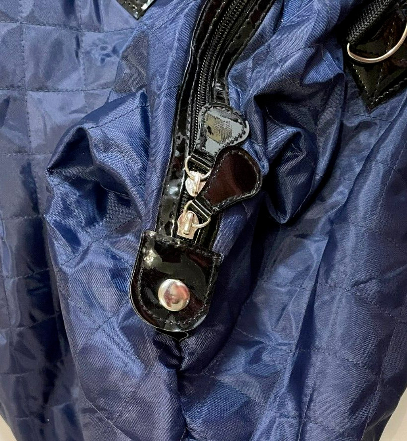 Macys Large Navy Blue Duffel Overnight Bag New With Tags Please Read