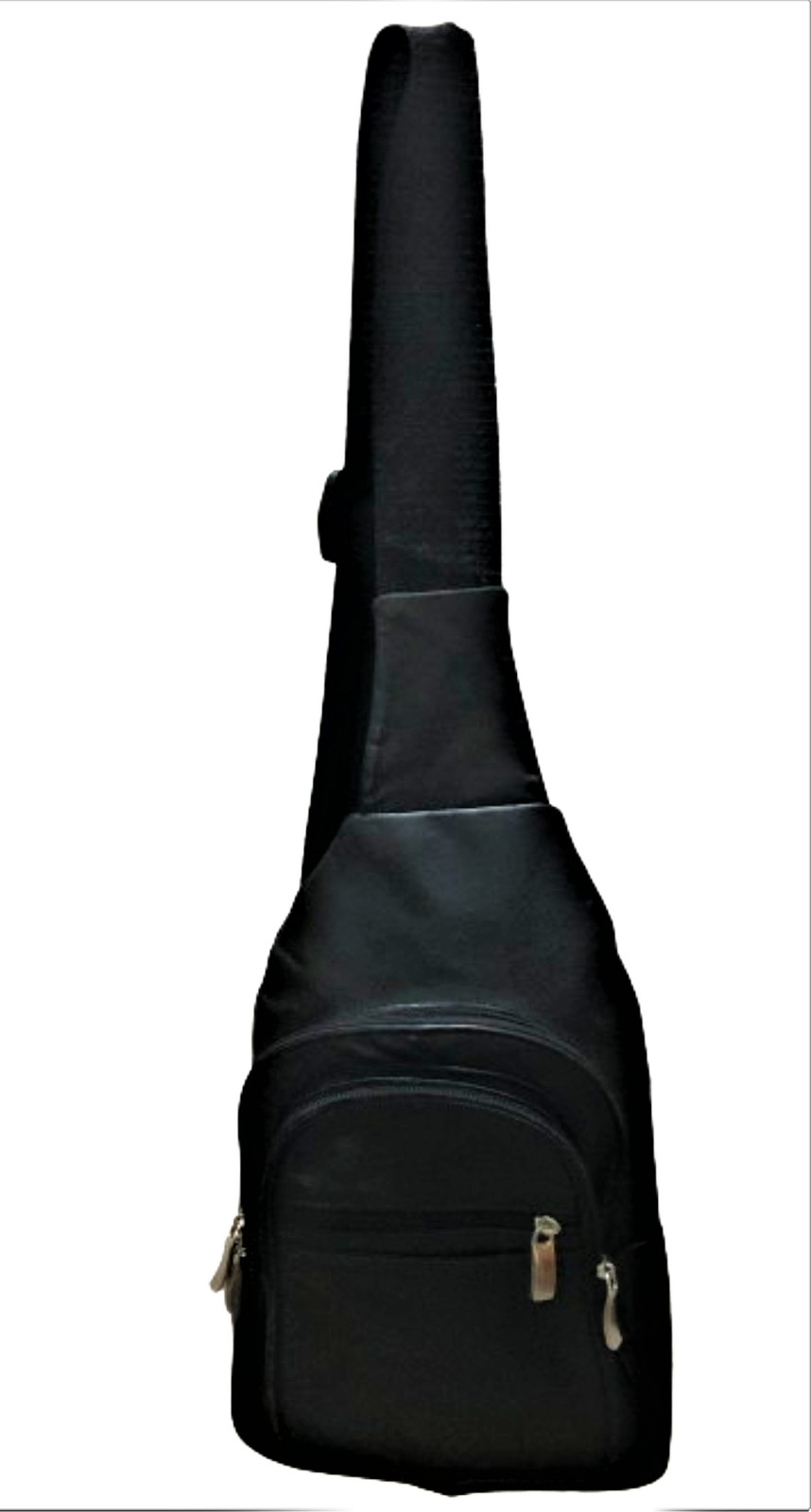 Generic Unisex Full Grain Genuine Leather Crossbody Sling Backpack, Sling Bag