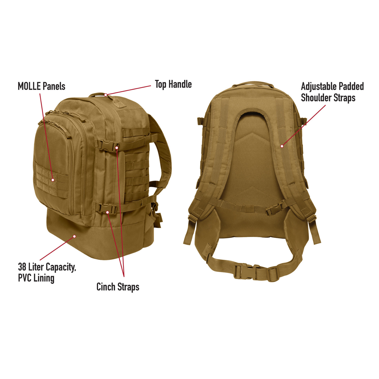 Rothco Skirmish 3 Day Assault Backpack # 2641