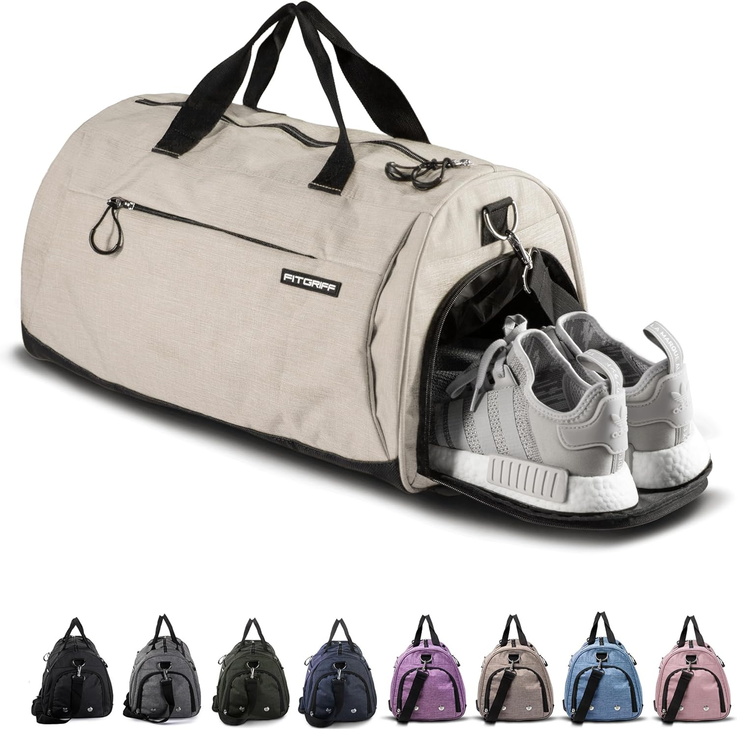Versatile Gym Bag with Shoe & Wet Compartment for Travel & Fitness