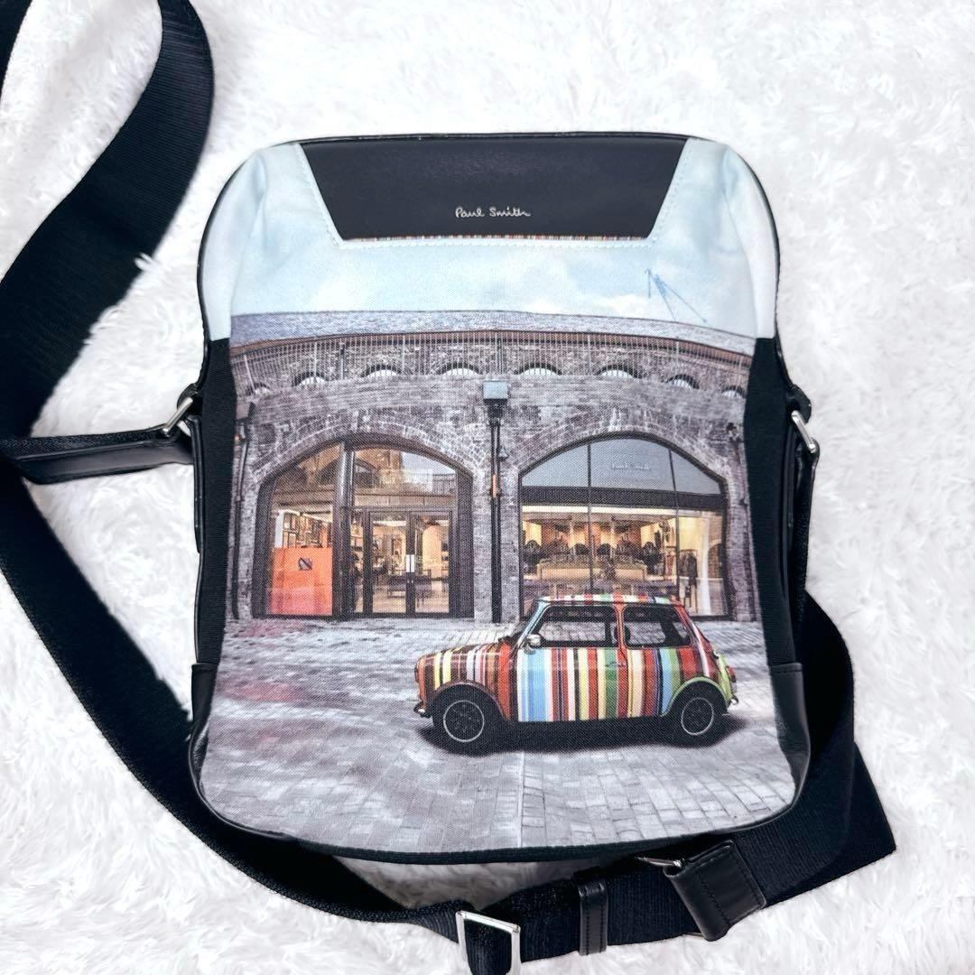 Beautiful item✨ Paul Smith shoulder bag Mini Cooper multi-stripe leather