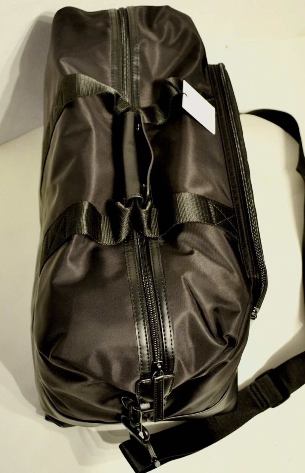 CALVIN KLEIN Cotton Nylon Duffle Bag BLACK MSRP:$248 Brand New With Tag