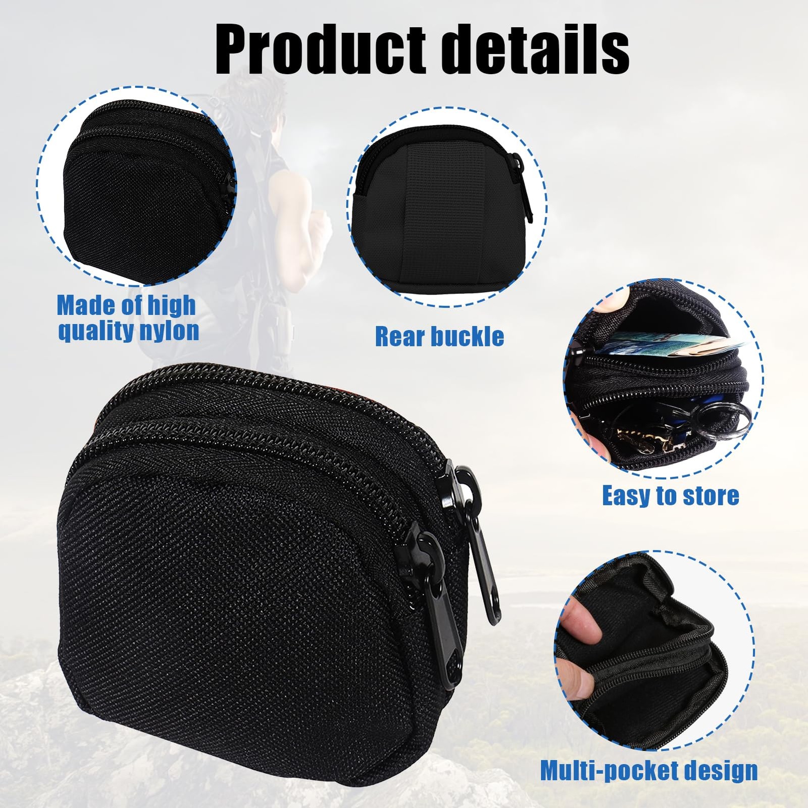 Molle Pouch Small, Tactical Waist Bag Molle Pouch, Belt Bag Men’s, Mol…