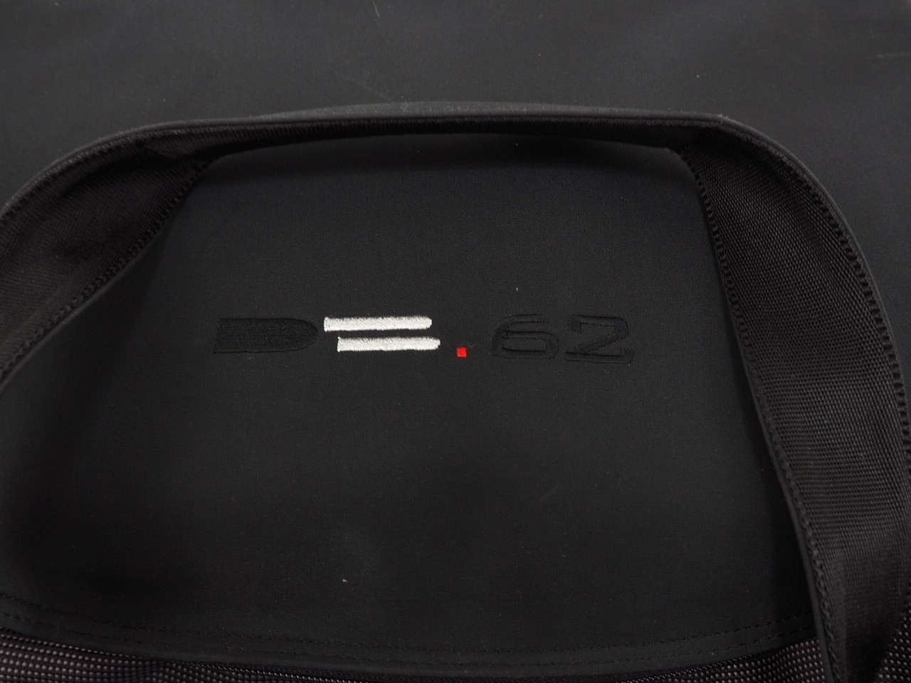 Assos Cycling Hard Top/Bottom Black Duffel Bag Luggage Large Embroidered Rider
