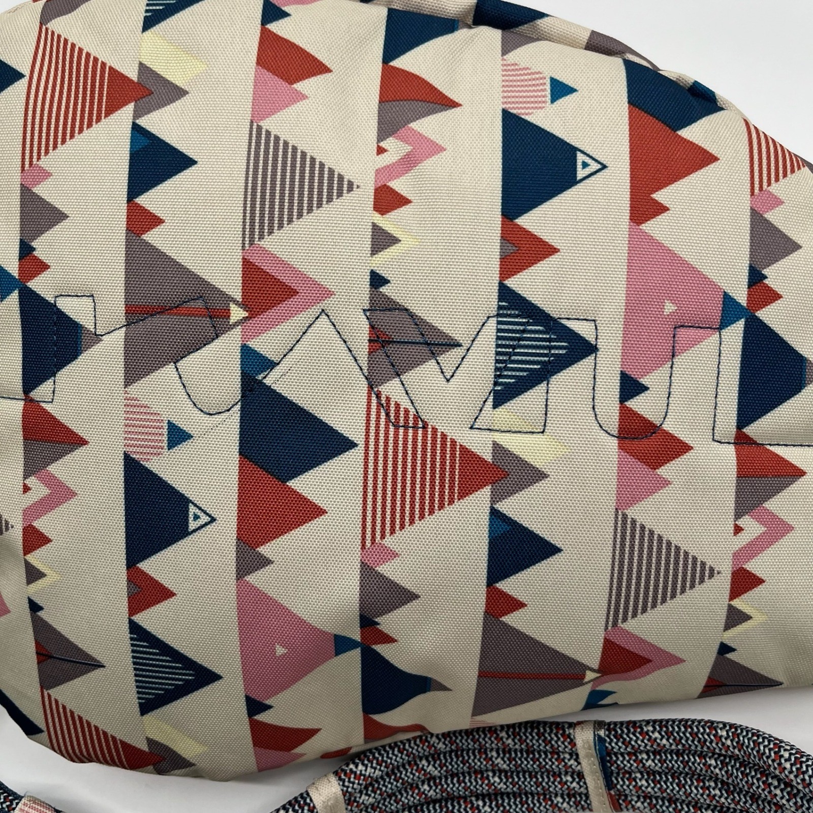KAVU Rope Sling Backpack Mountainscape Crossbody Travel Hiking Geometric Print