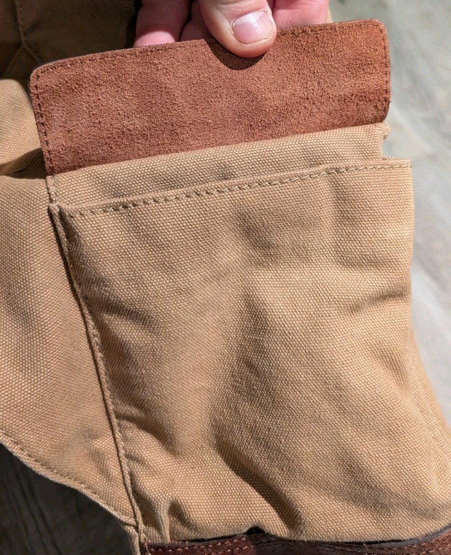 J Crew Dry Goods Abingdon Canvas Messenger Bag Cotton Leather Trim Shoulder Bag